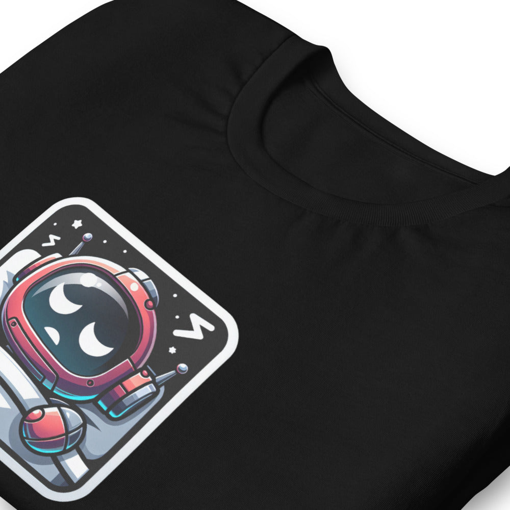 Unique T-Shirt - Sleepy Robot Carrying a human - Cartoon Style T-Shirt