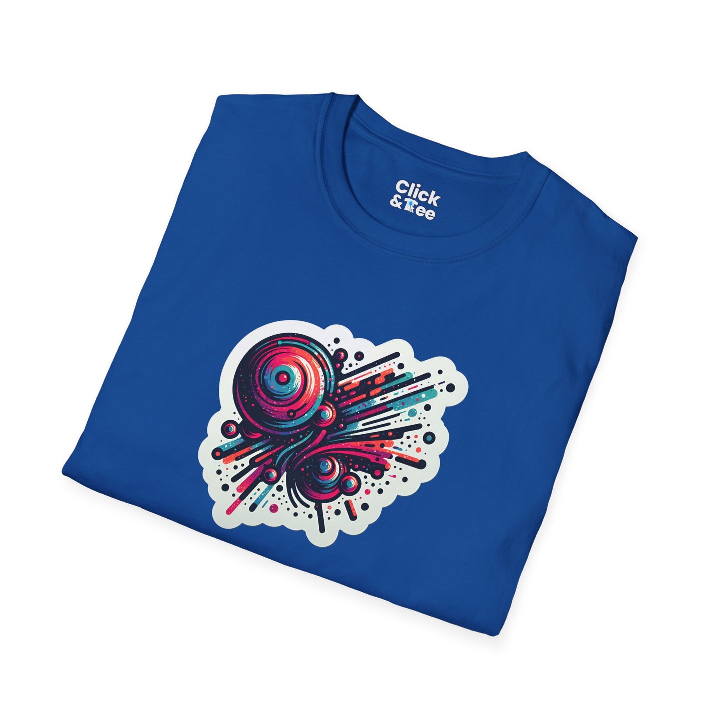 Graphic Art T-Shirt - Vibrant Abstract design Splattered - Graphic Art Style T-Shirt
