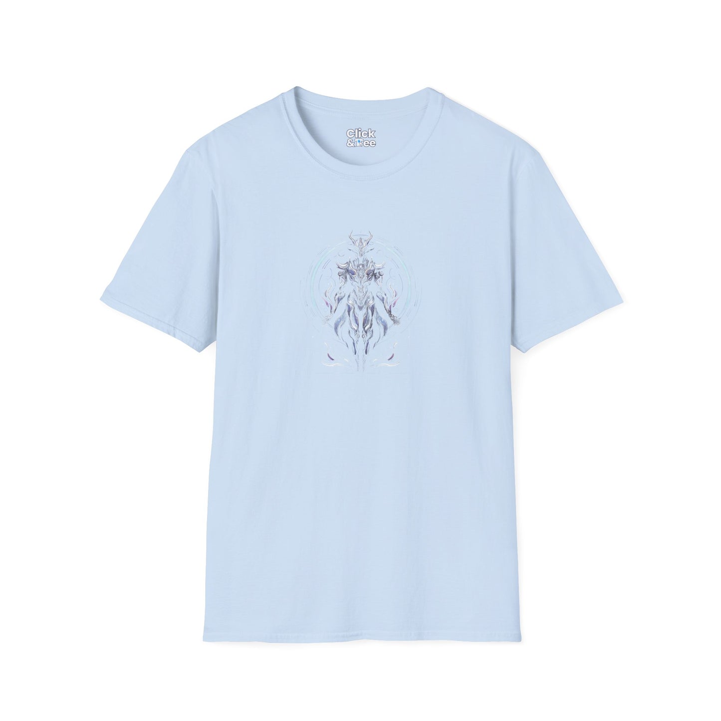 Unique T-Shirt - Mystical Robot Flying through the air - Fantasy Style T-Shirt