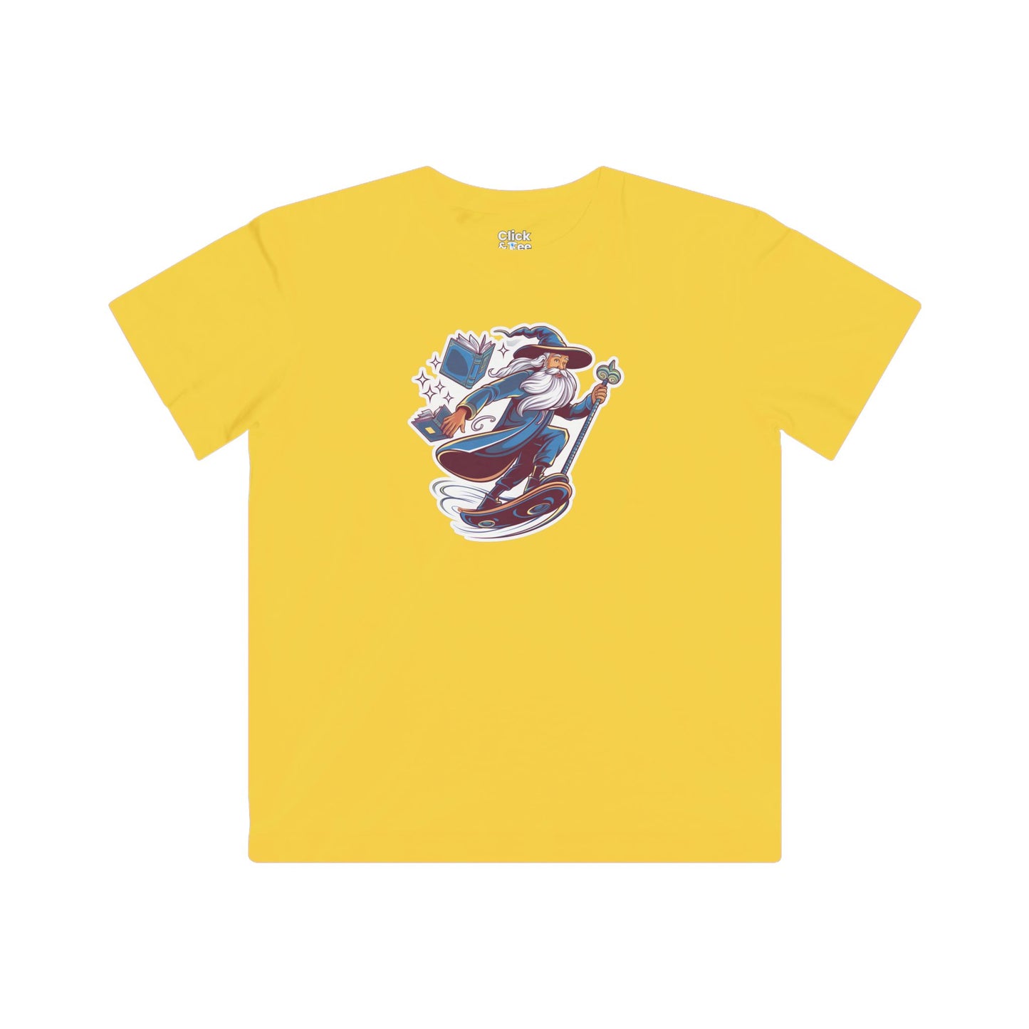 Kids Art Deco T-Shirt - Enchanted Dreamer Hoverboarding - Art Deco Style T-Shirt