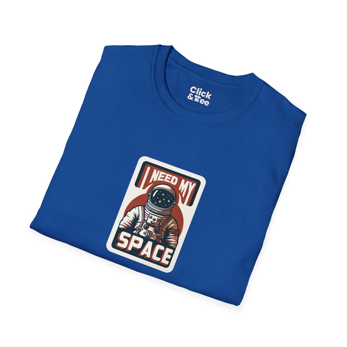 Retro T-Shirt - Lone Astronaut Saying "I need my space" - Retro Style T-Shirt