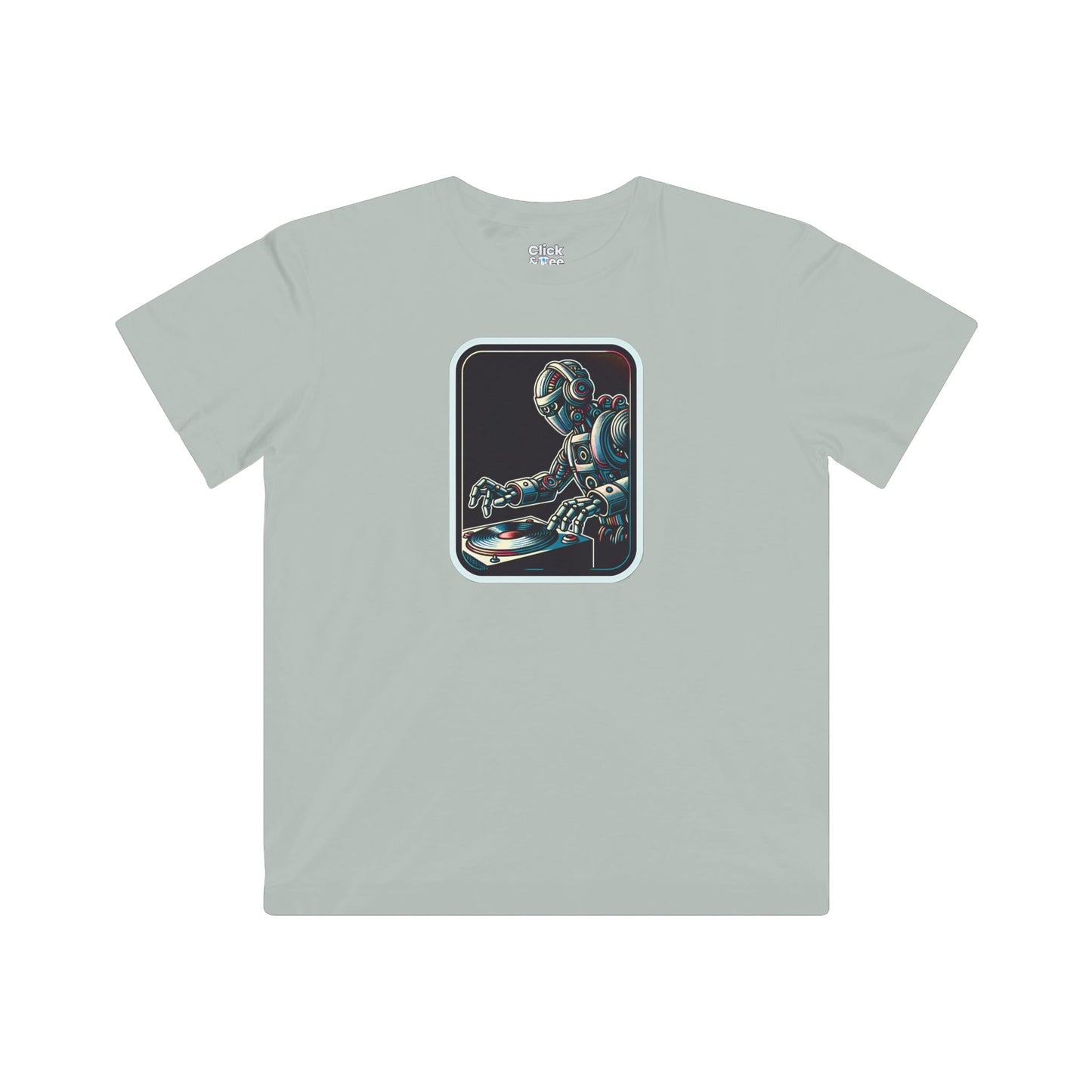 Kids Retro T-Shirt - Wild Retro Futuristic Robot DJing - Retro Style T-Shirt
