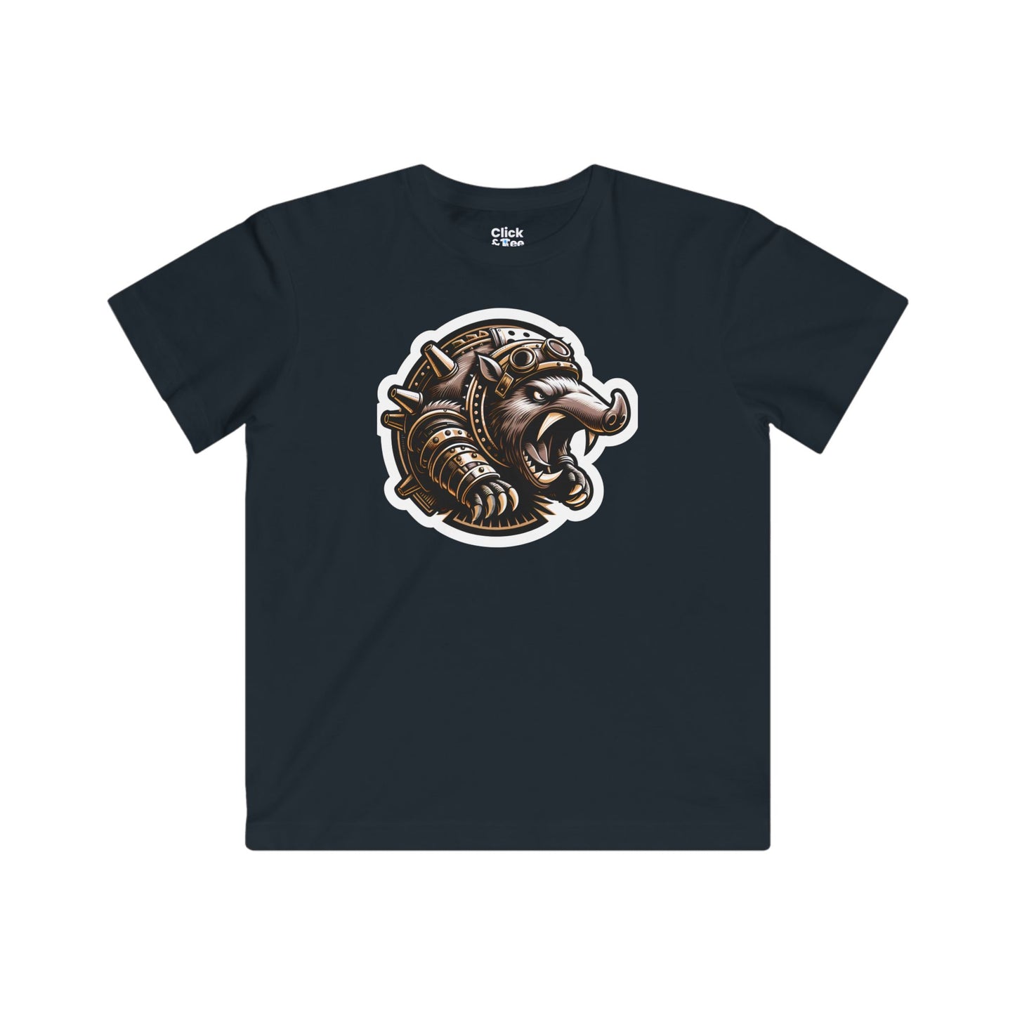 Kids Steampunk T-Shirt - angry aardvark aardvark growling - Steampunk Style T-Shirt