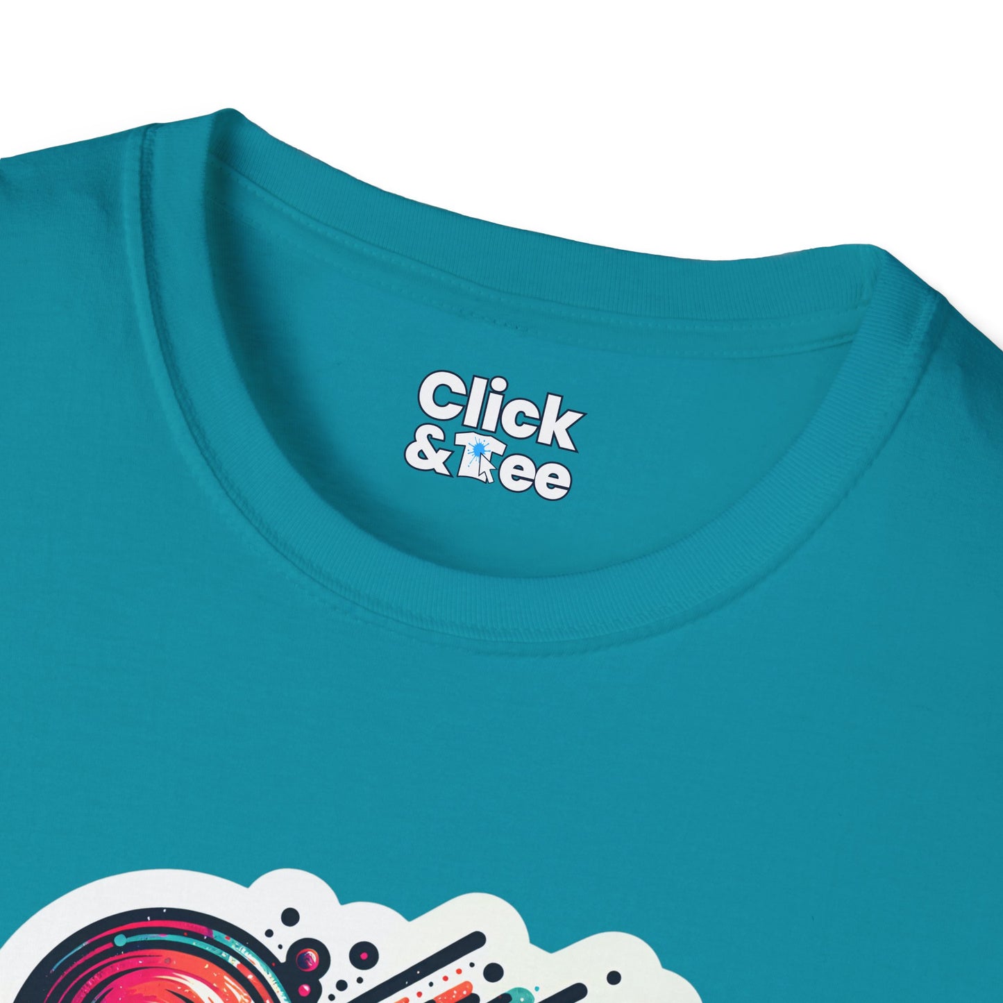 Graphic Art T-Shirt - Vibrant Abstract design Splattered - Graphic Art Style T-Shirt