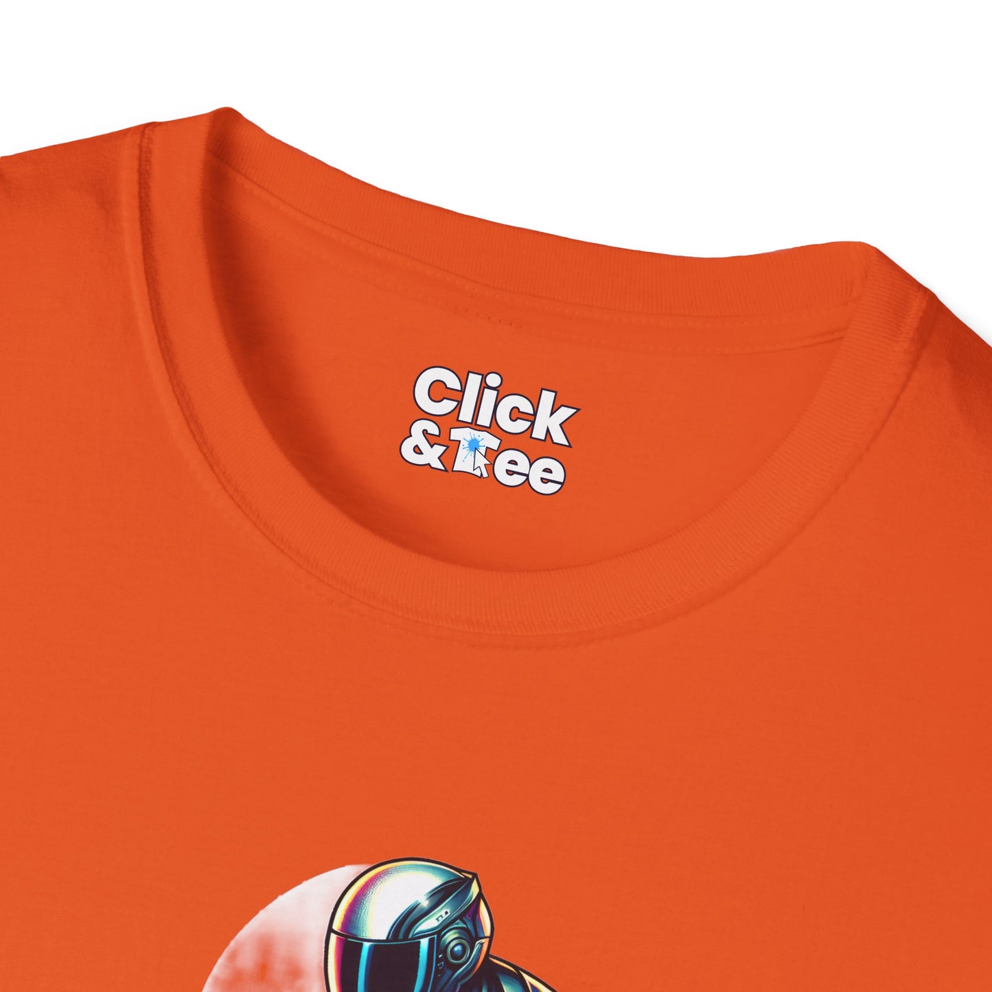 Synthwave T-Shirt - Futuristic Racer Riding a futuristic light bike - Synthwave Style T-Shirt