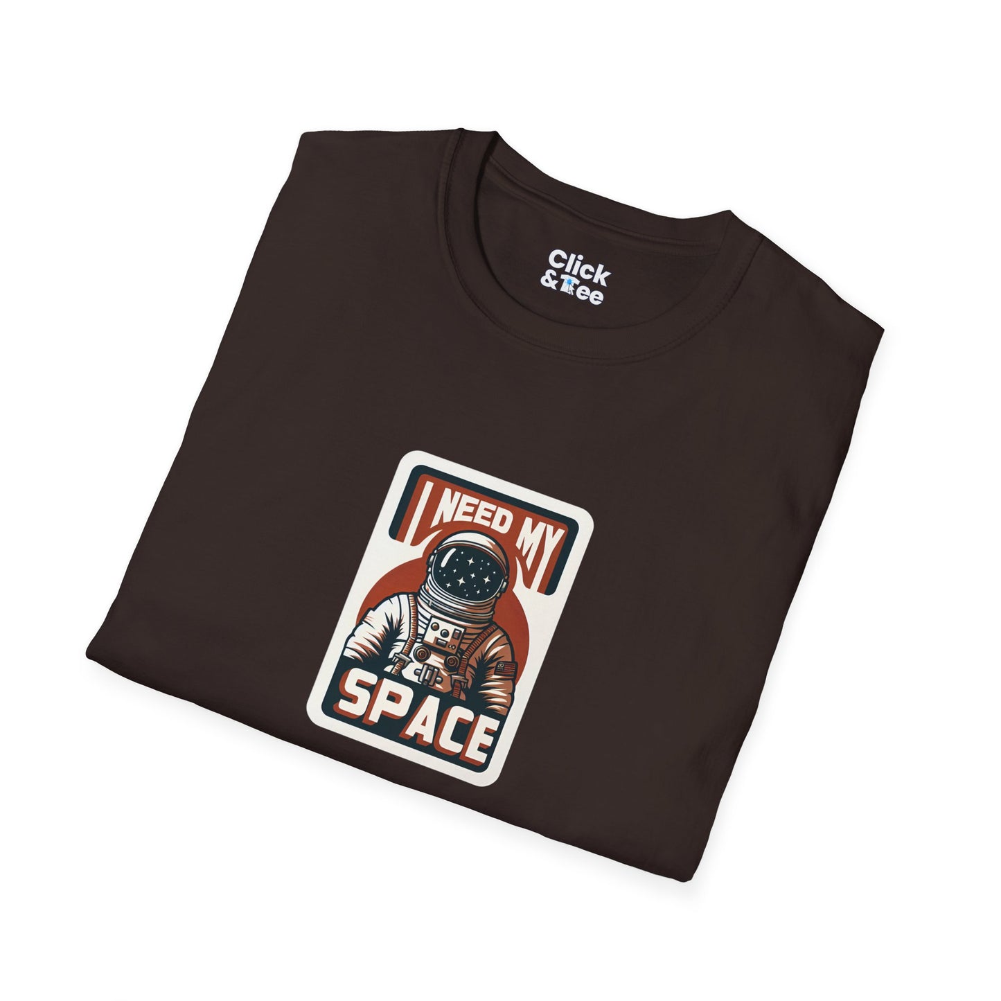 Retro T-Shirt - Lone Astronaut Saying "I need my space" - Retro Style T-Shirt