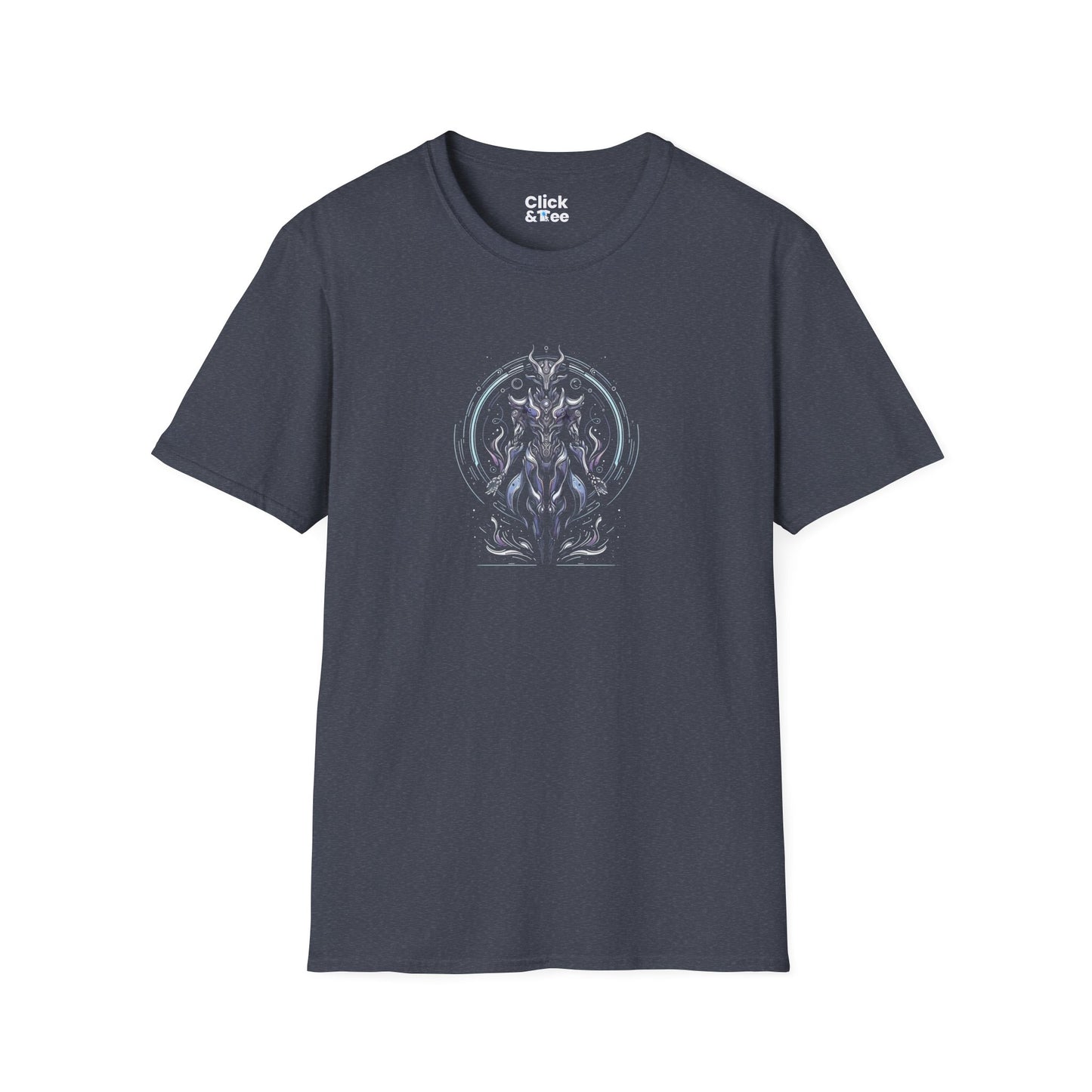 Unique T-Shirt - Mystical Robot Flying through the air - Fantasy Style T-Shirt