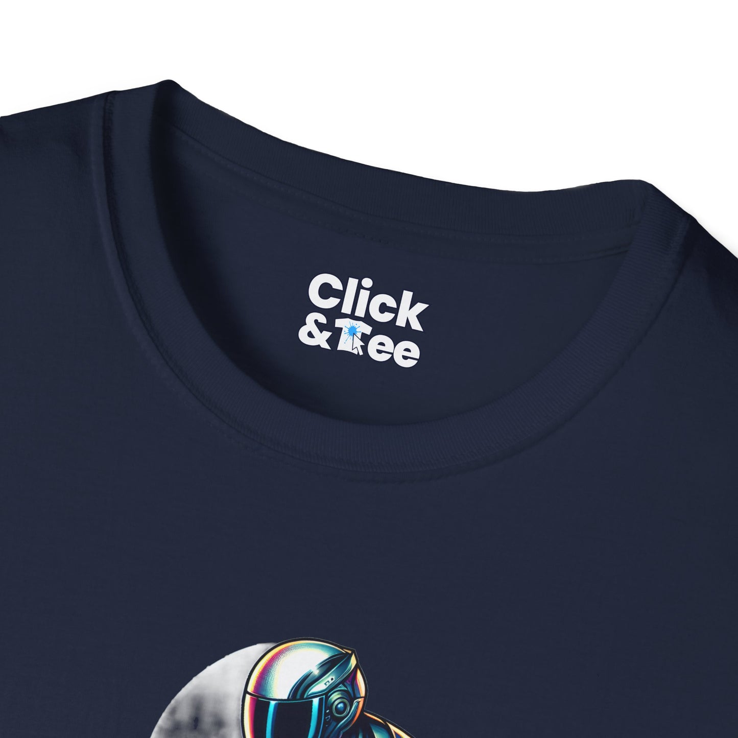 Synthwave T-Shirt - Futuristic Racer Riding a futuristic light bike - Synthwave Style T-Shirt