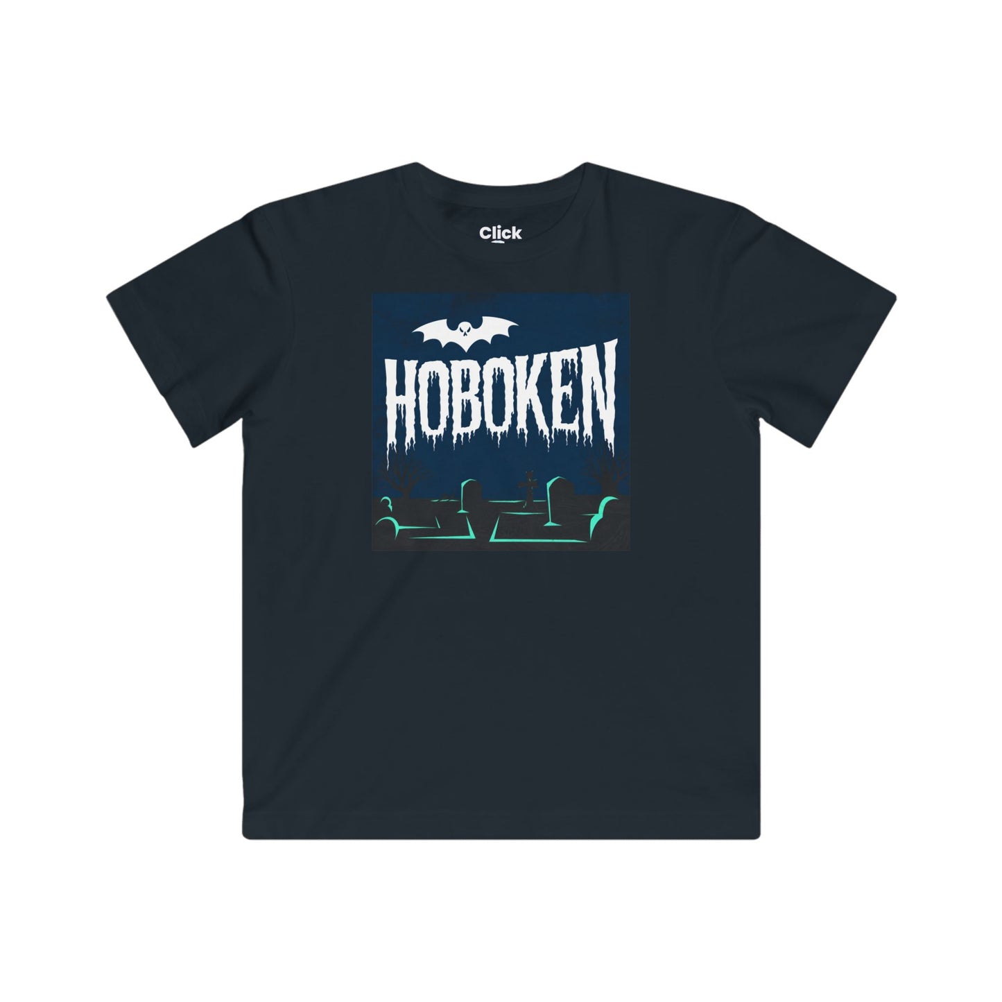 Kids Graphic Art T-Shirt - Spooky Letter Art Flying - Graphic Art Style T-Shirt - 02