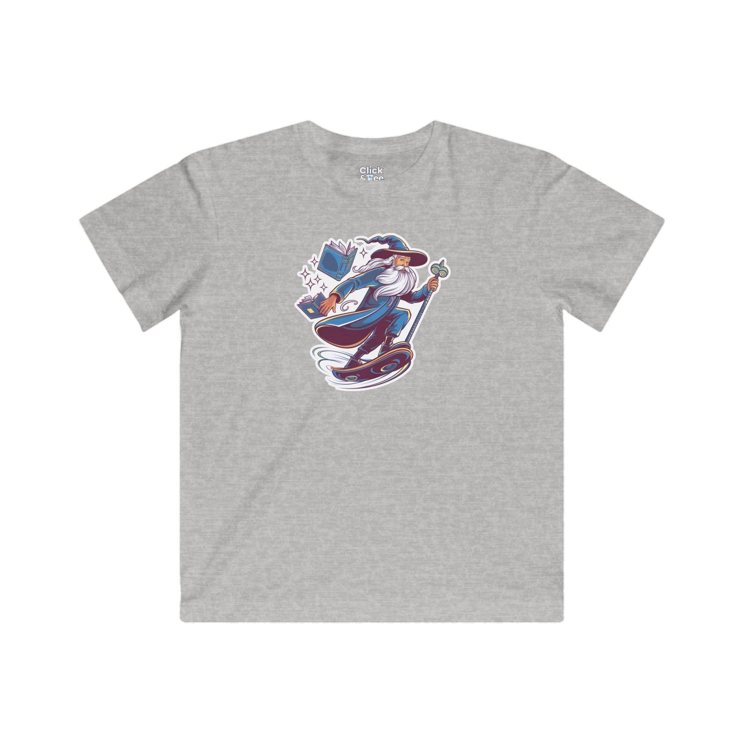 Kids Art Deco T-Shirt - Enchanted Dreamer Hoverboarding - Art Deco Style T-Shirt