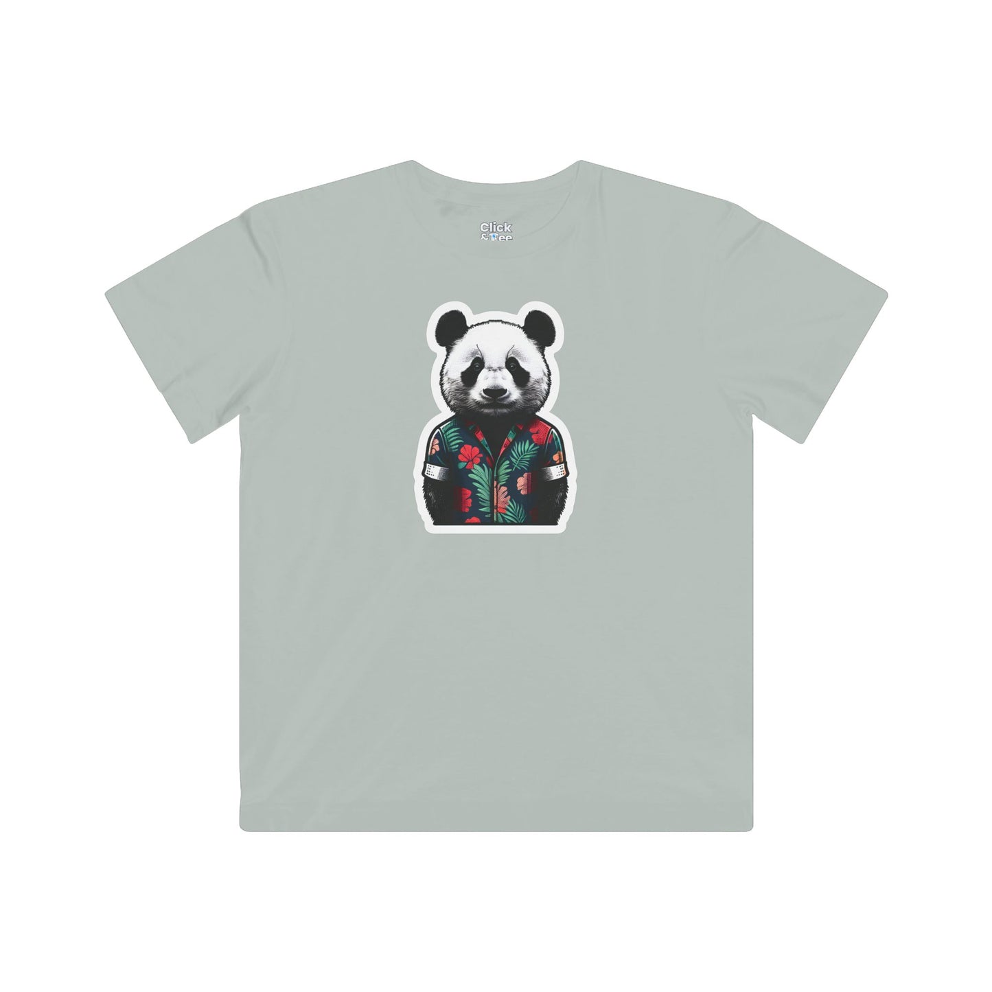Kids Photography T-Shirt - Fancy Panda Wearing a Trendy T-Shirt - Photography Style T-Shirt