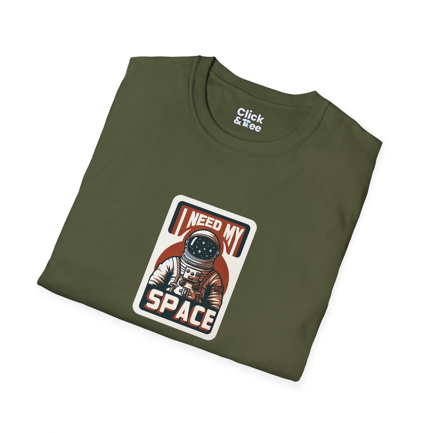 Retro T-Shirt - Lone Astronaut Saying "I need my space" - Retro Style T-Shirt