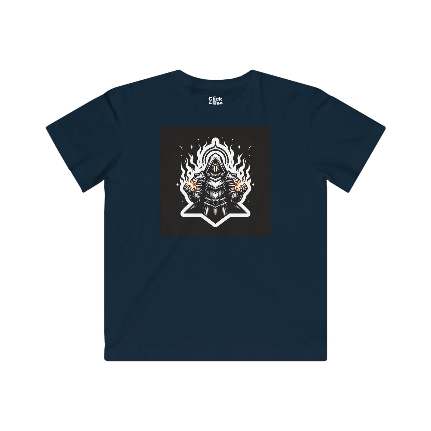 Kids Modern T-Shirt - Ominous Paladin Creating Light Show - Modern Style T-Shirt