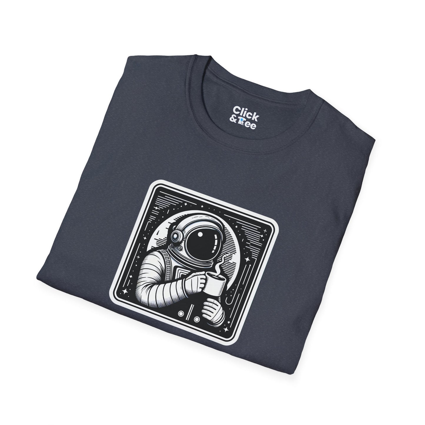 Retro T-Shirt - Astronaut Astronaut Drinking a coffee - Retro Style T-Shirt
