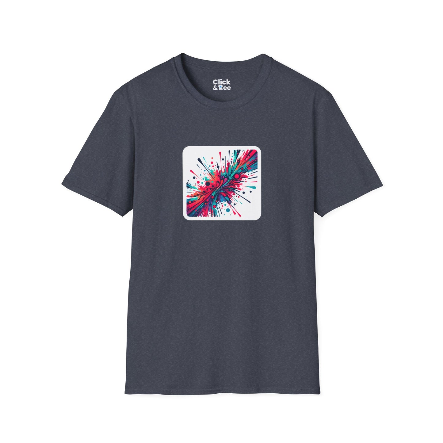 Color Splatter T-Shirt - Vibrant Abstract design Splattered - Color Splatter Style T-Shirt