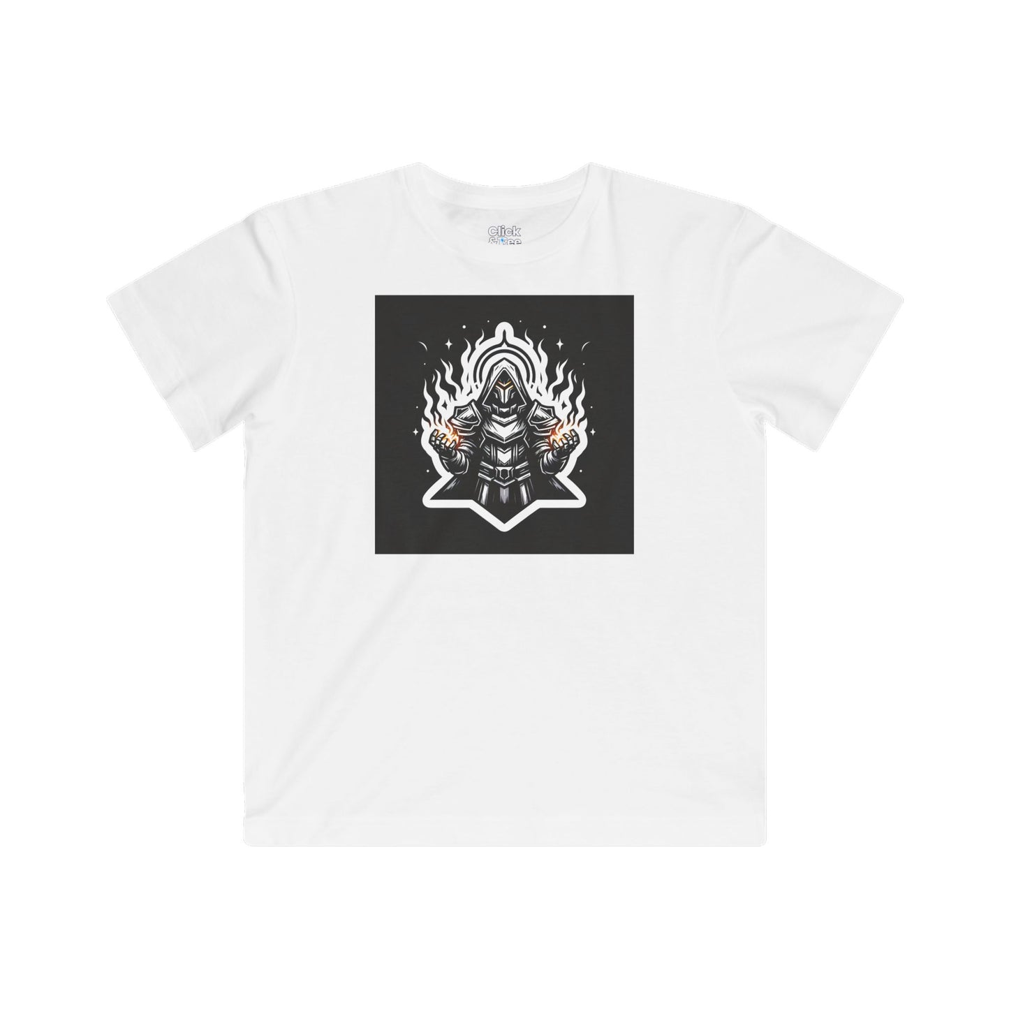 Kids Modern T-Shirt - Ominous Paladin Creating Light Show - Modern Style T-Shirt