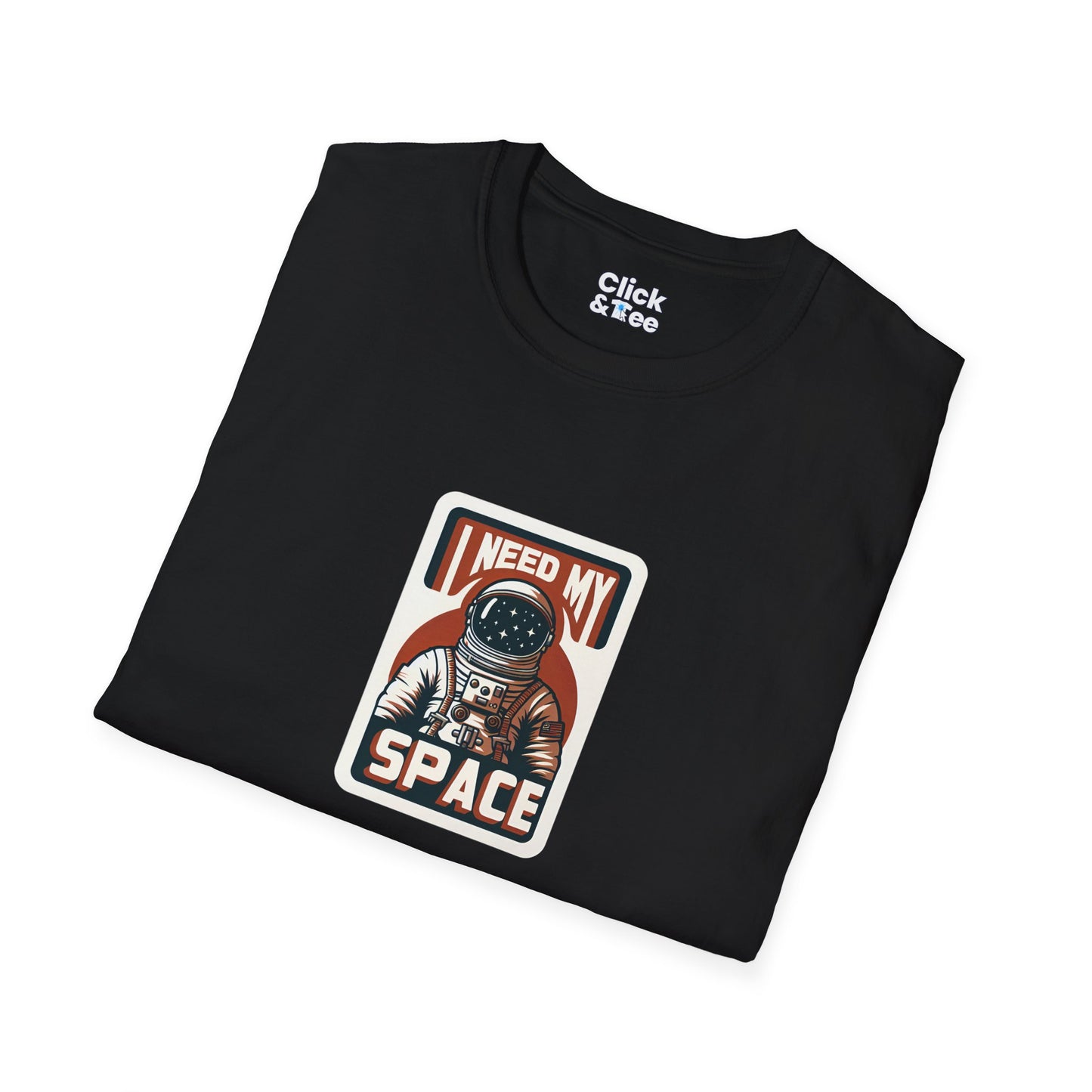 Retro T-Shirt - Lone Astronaut Saying "I need my space" - Retro Style T-Shirt
