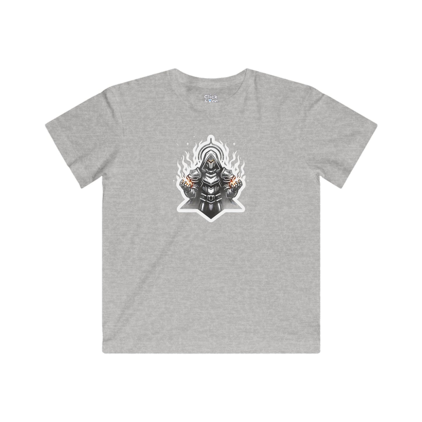 Kids Modern T-Shirt - Ominous Paladin Creating Light Show - Modern Style T-Shirt