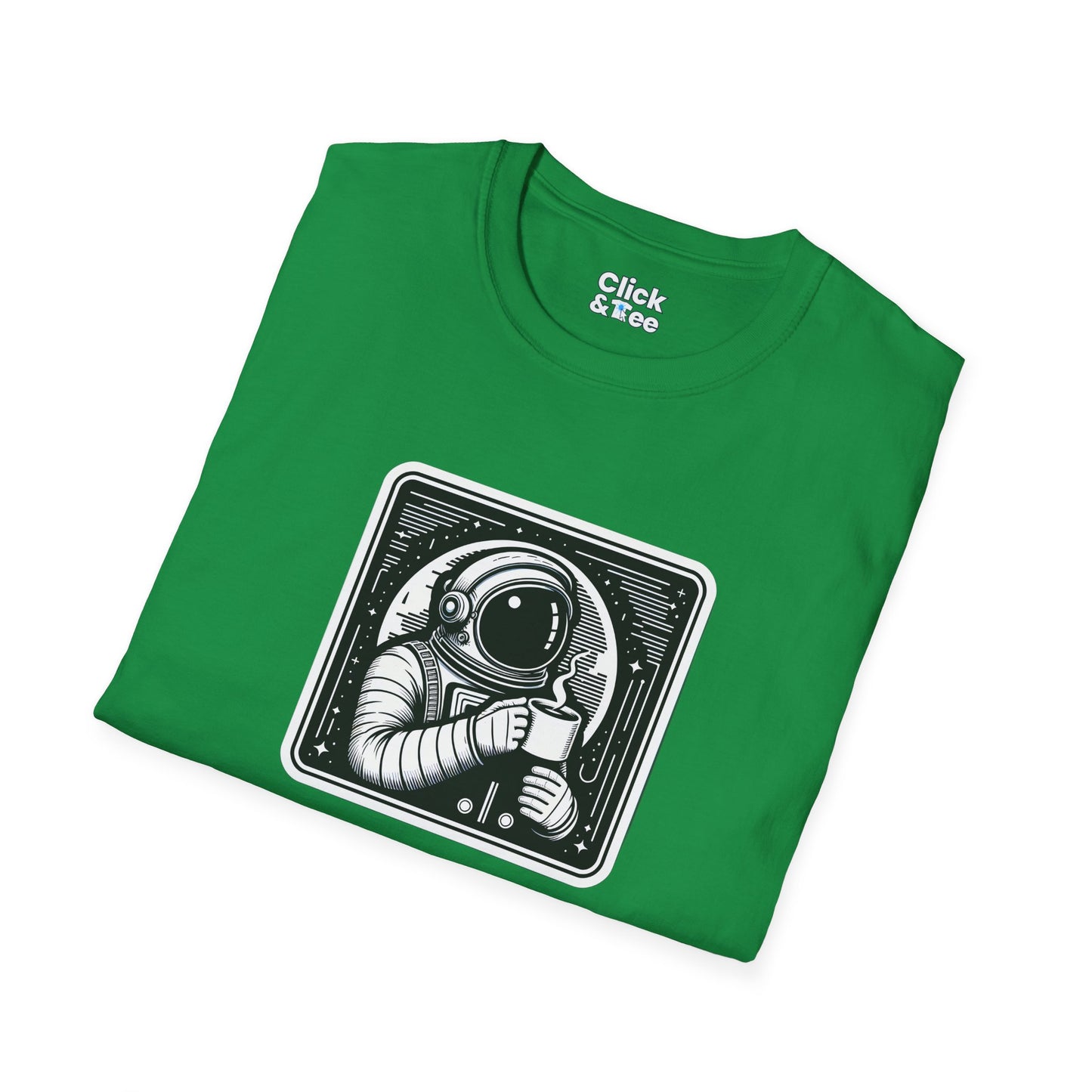 Retro T-Shirt - Astronaut Astronaut Drinking a coffee - Retro Style T-Shirt