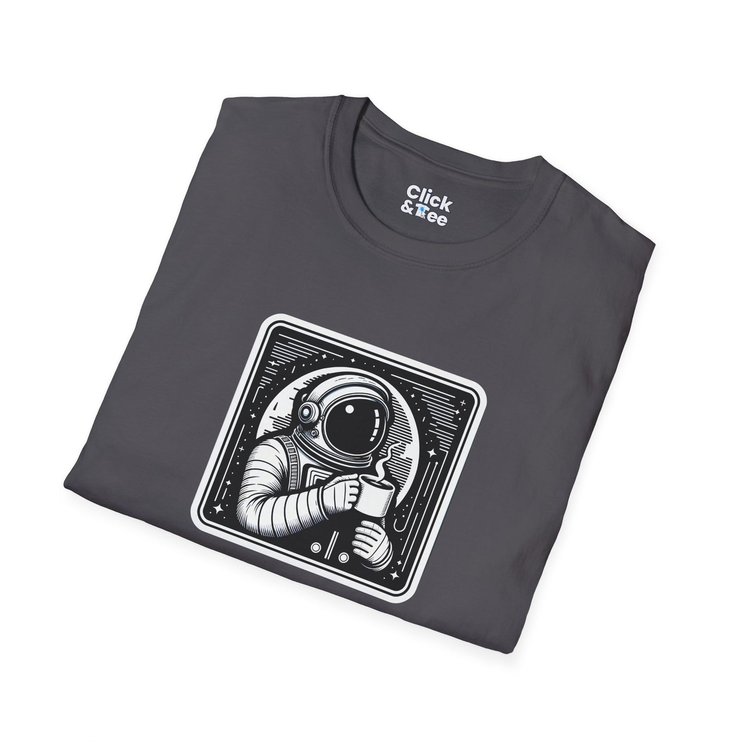 Retro T-Shirt - Astronaut Astronaut Drinking a coffee - Retro Style T-Shirt