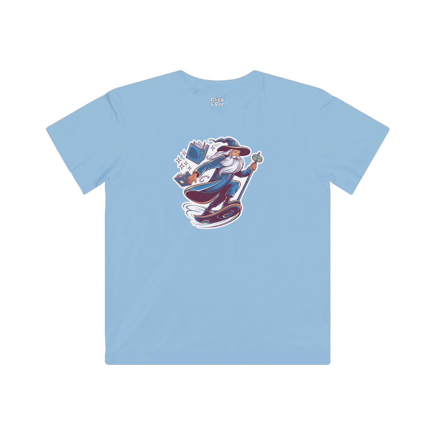 Kids Art Deco T-Shirt - Enchanted Dreamer Hoverboarding - Art Deco Style T-Shirt