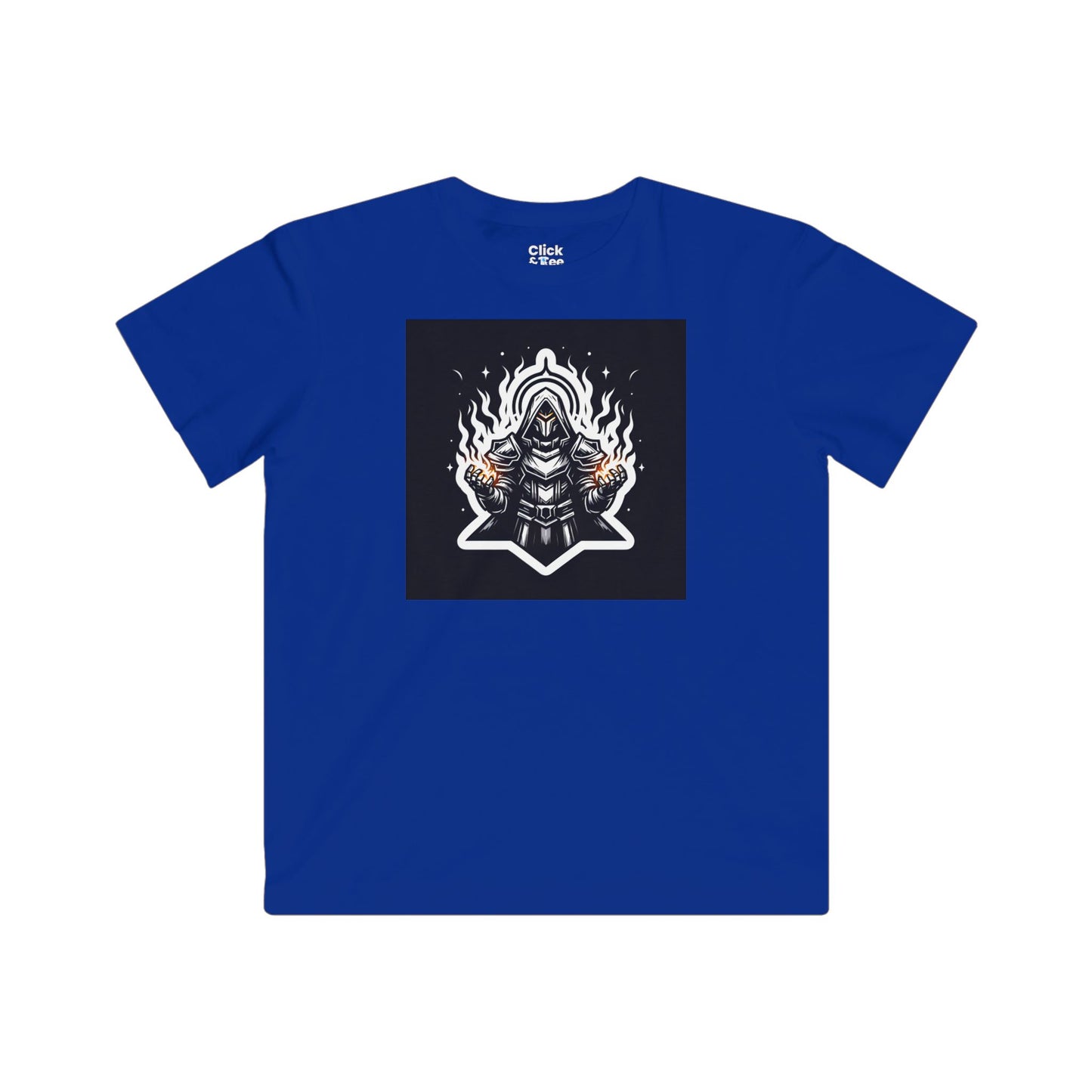 Kids Modern T-Shirt - Ominous Paladin Creating Light Show - Modern Style T-Shirt