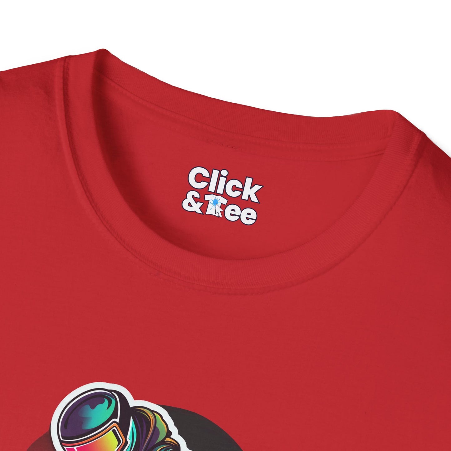 Retro T-Shirt - Aggressive Robot Snowboarder Flying through the air - Retro Style T-Shirt