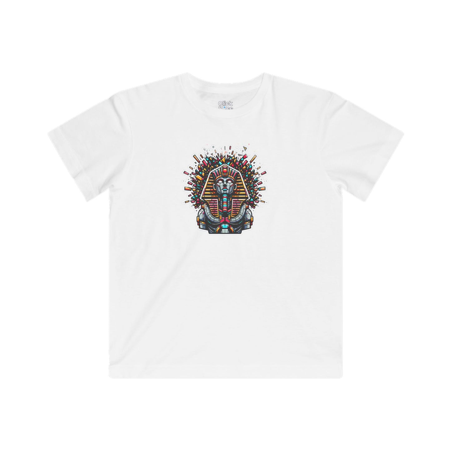 Kids 3D T-Shirt - Robotic Sphinx Exploding Confetti - 3D Style T-Shirt