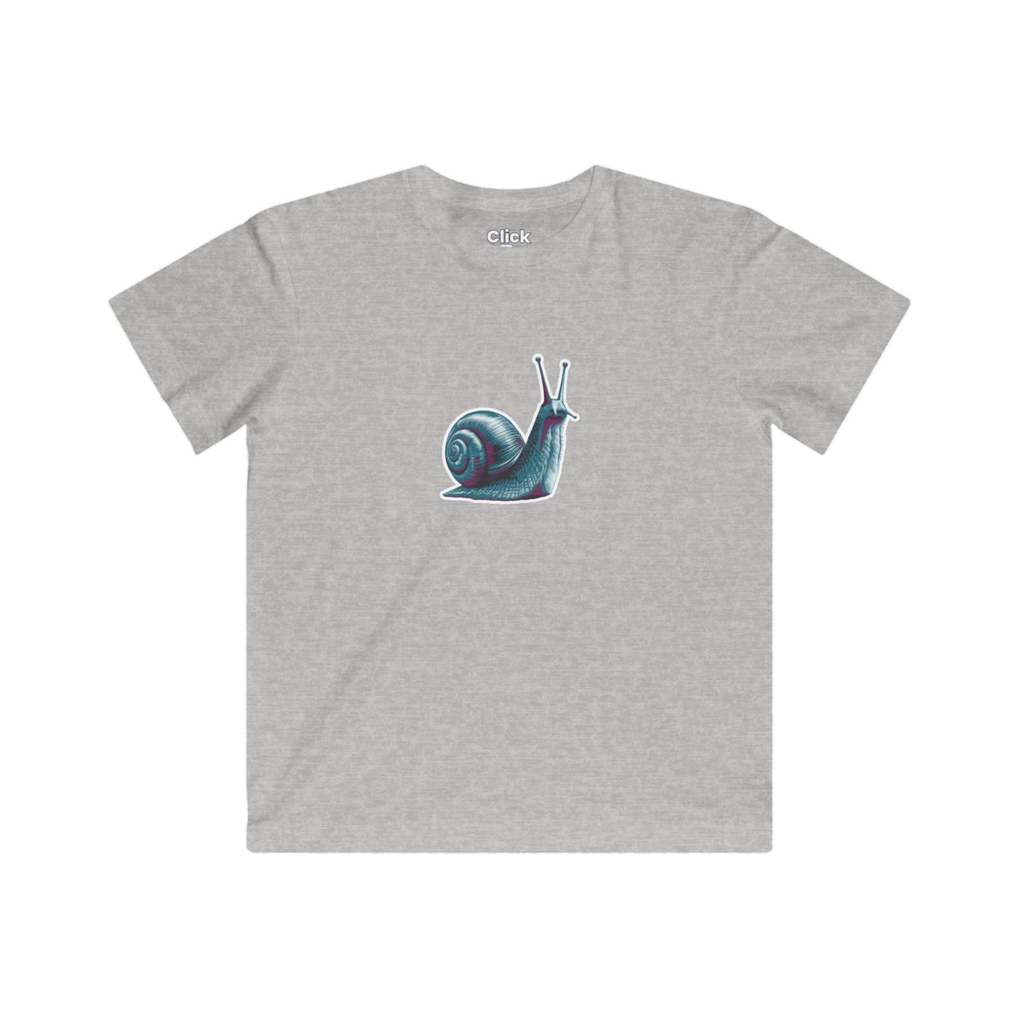 Kids Modern T-Shirt - Enlightened Snail Battling Intensely - Modern Style T-Shirt