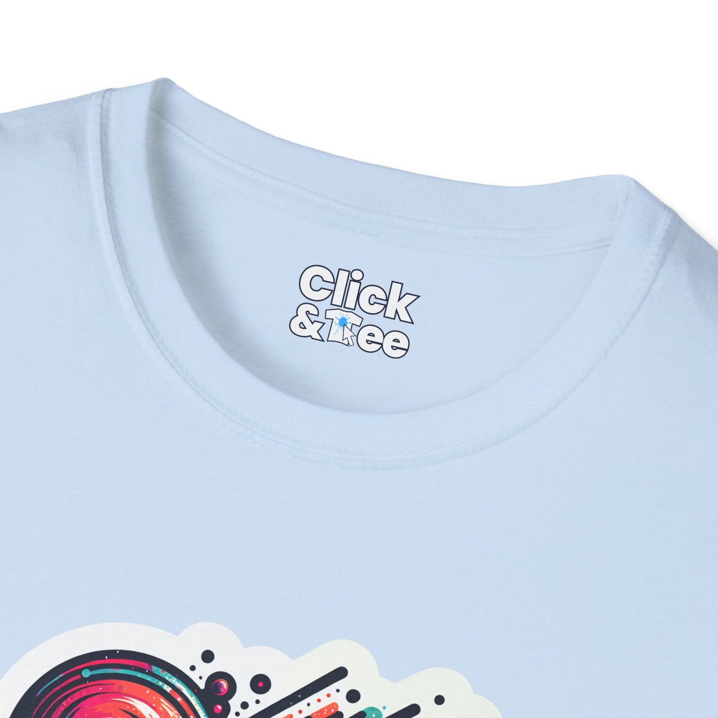 Graphic Art T-Shirt - Vibrant Abstract design Splattered - Graphic Art Style T-Shirt
