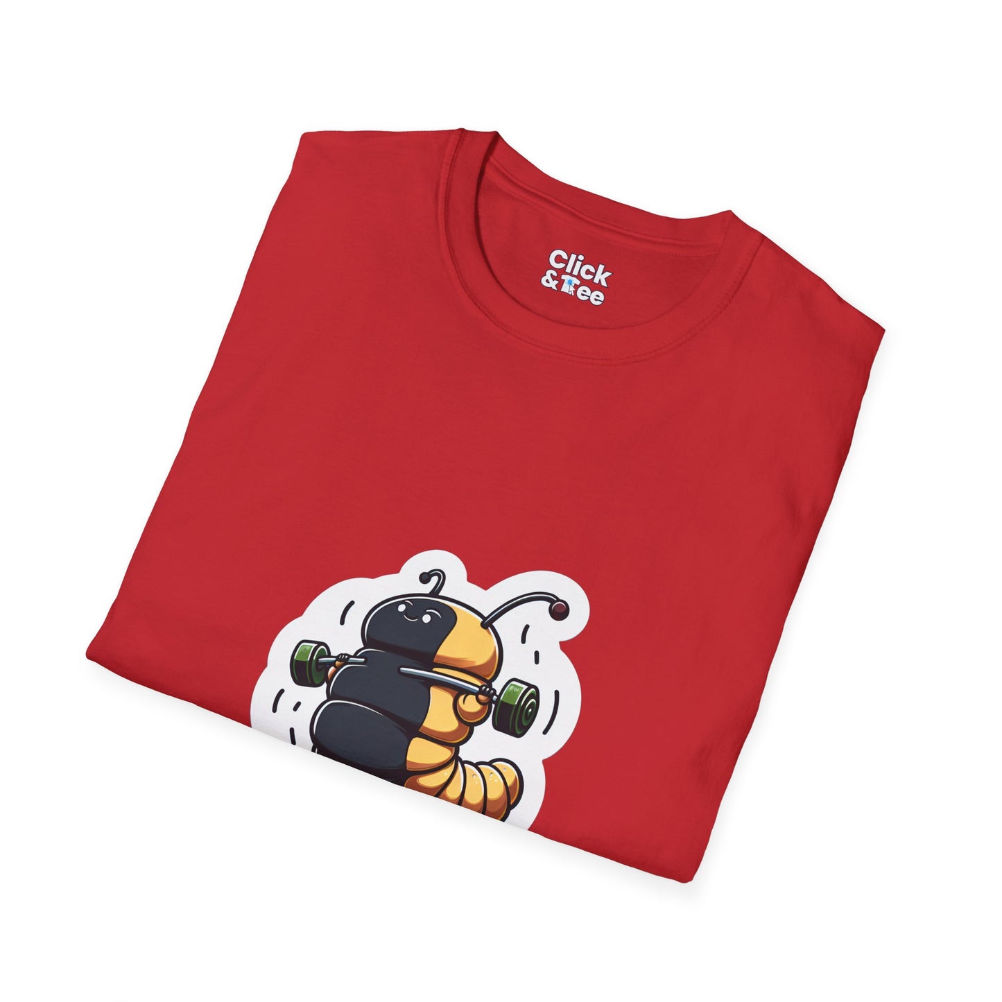 Photography T-Shirt - Fat Caterpillar Working out - Photography Style T-Shirt