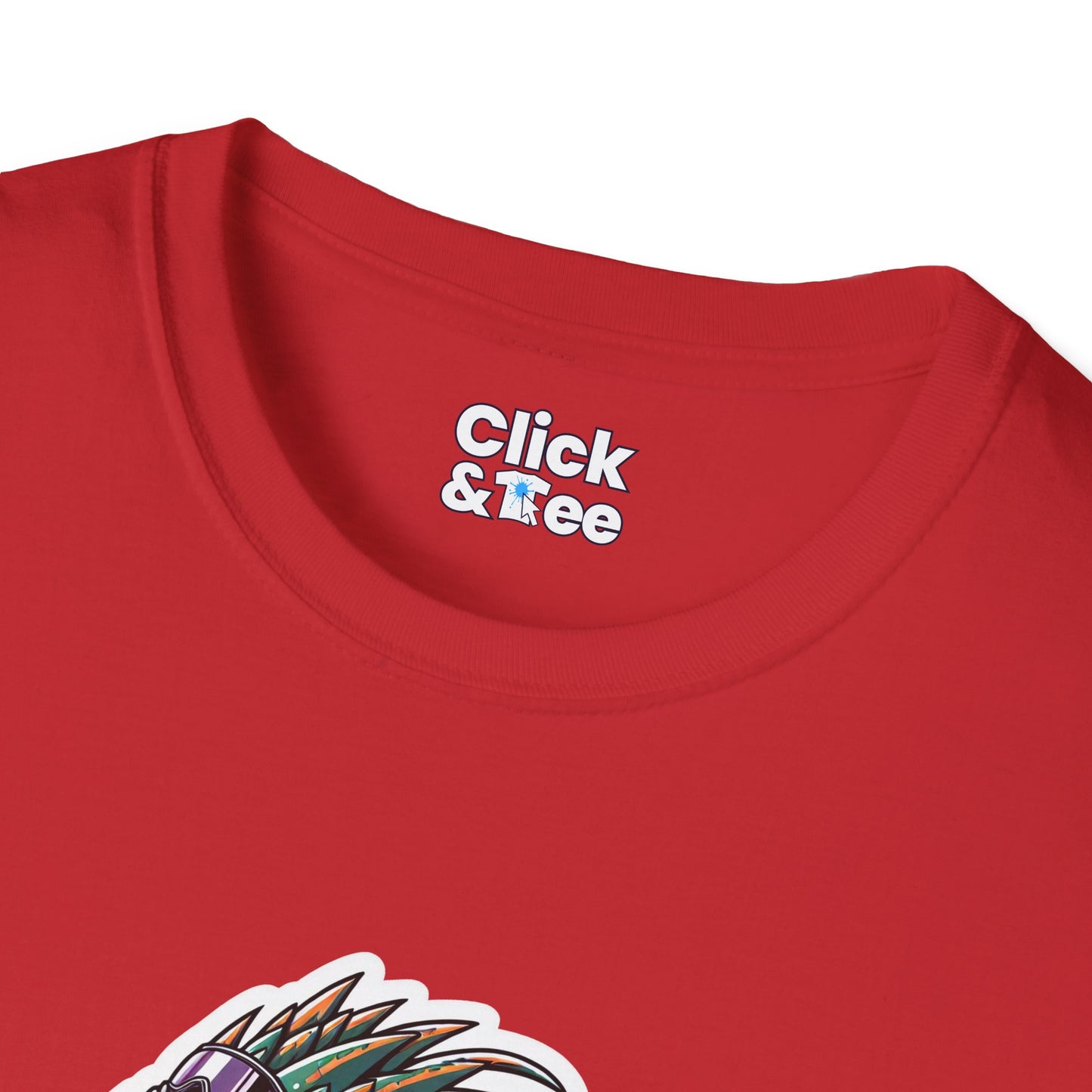 Unique T-Shirt - Heroic Lizard Snowboarder Flying through the air - Shonen Anime Style T-Shirt