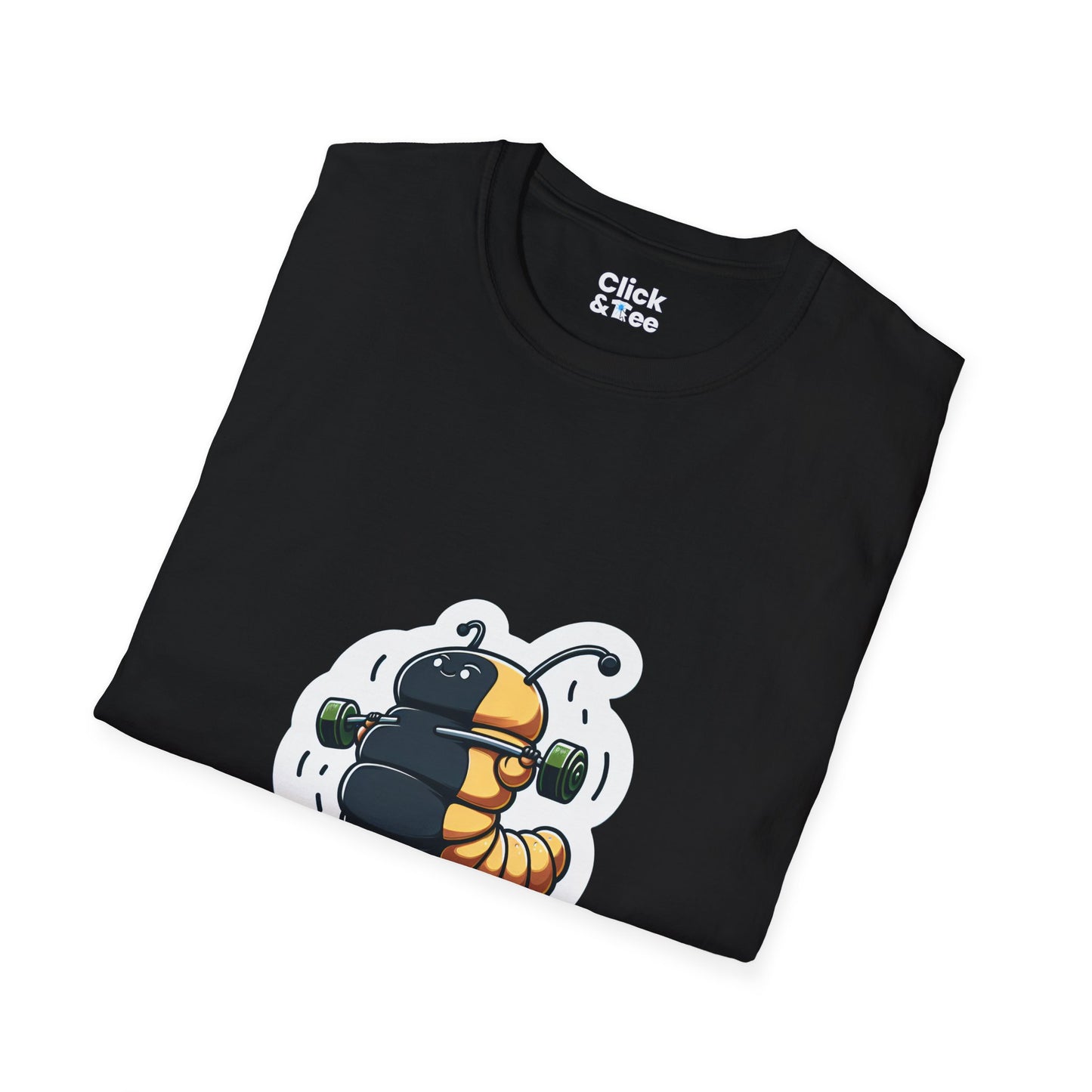 Photography T-Shirt - Fat Caterpillar Working out - Photography Style T-Shirt