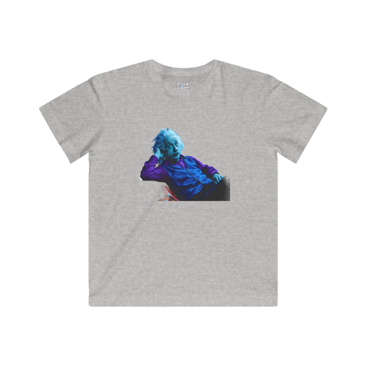 Kids Cyberpunk T-Shirt - funny albert Einstein laying down on a couch - Cyberpunk Style T-Shirt