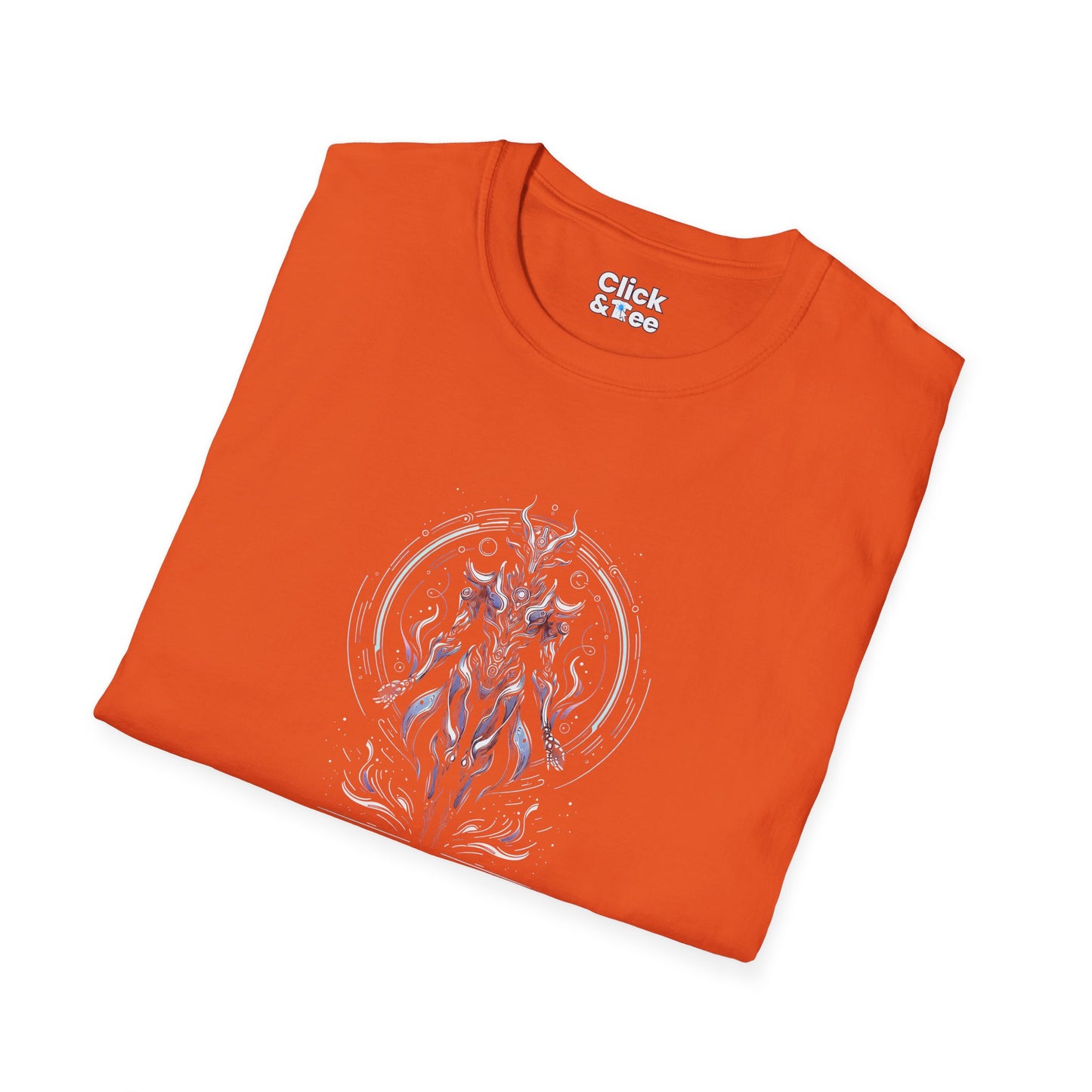 Unique T-Shirt - Mystical Robot Flying through the air - Fantasy Style T-Shirt