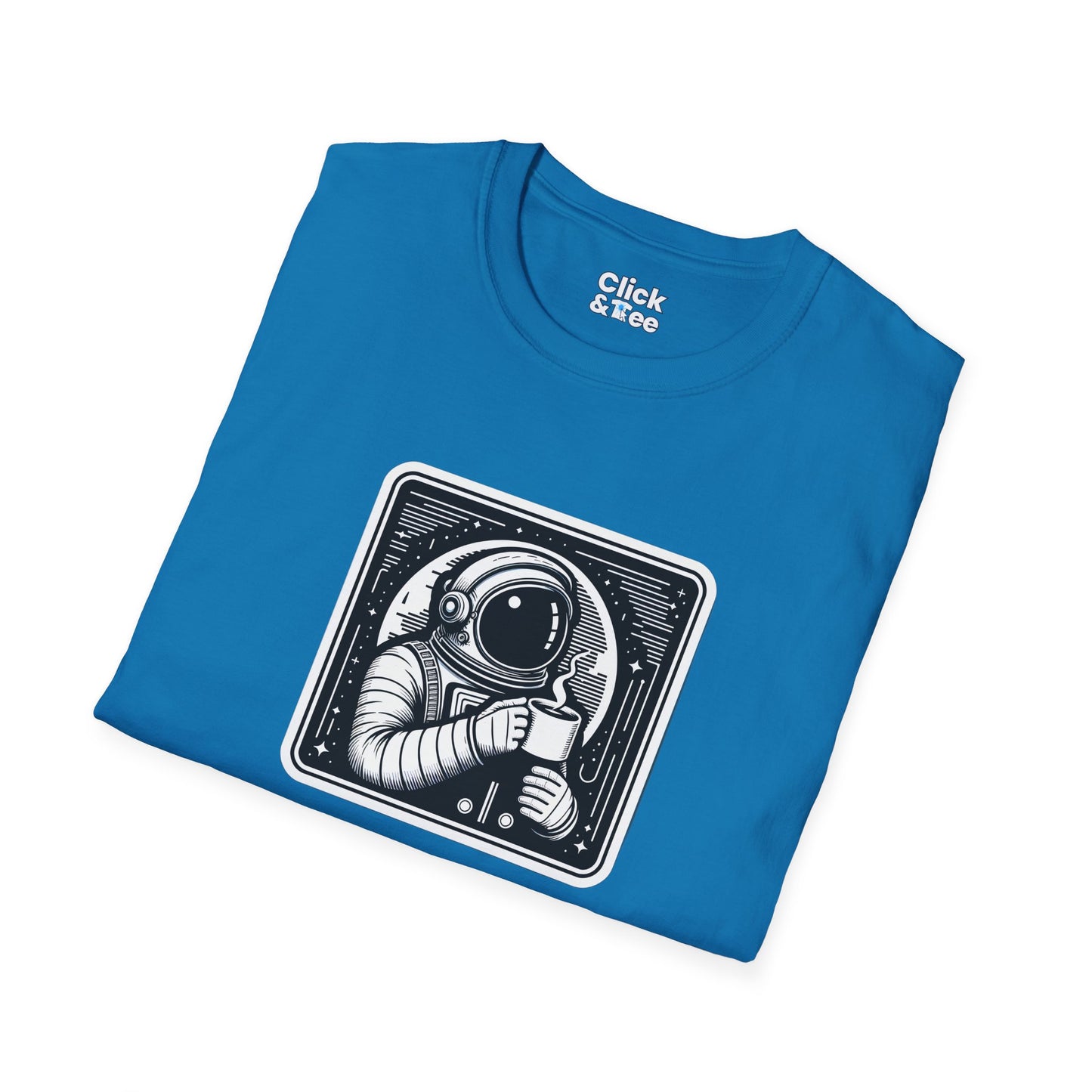 Retro T-Shirt - Astronaut Astronaut Drinking a coffee - Retro Style T-Shirt