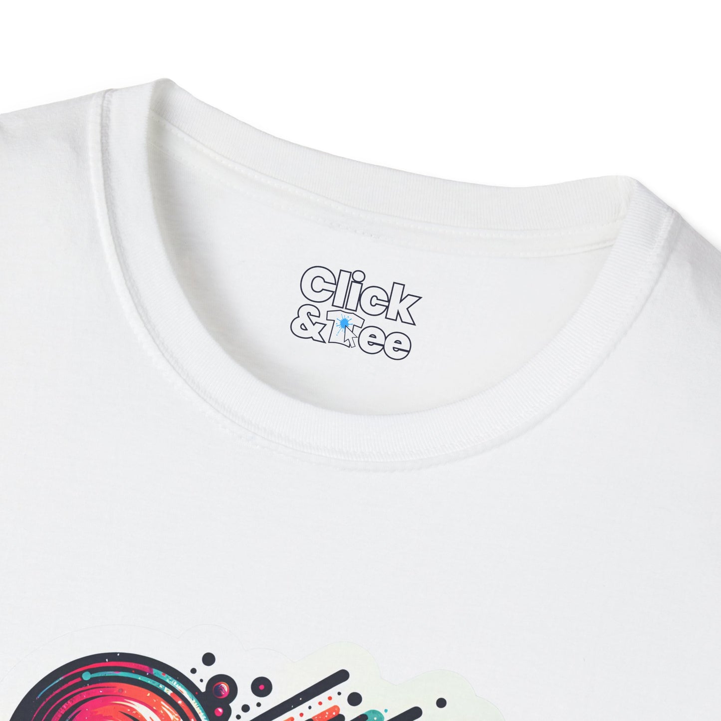 Graphic Art T-Shirt - Vibrant Abstract design Splattered - Graphic Art Style T-Shirt