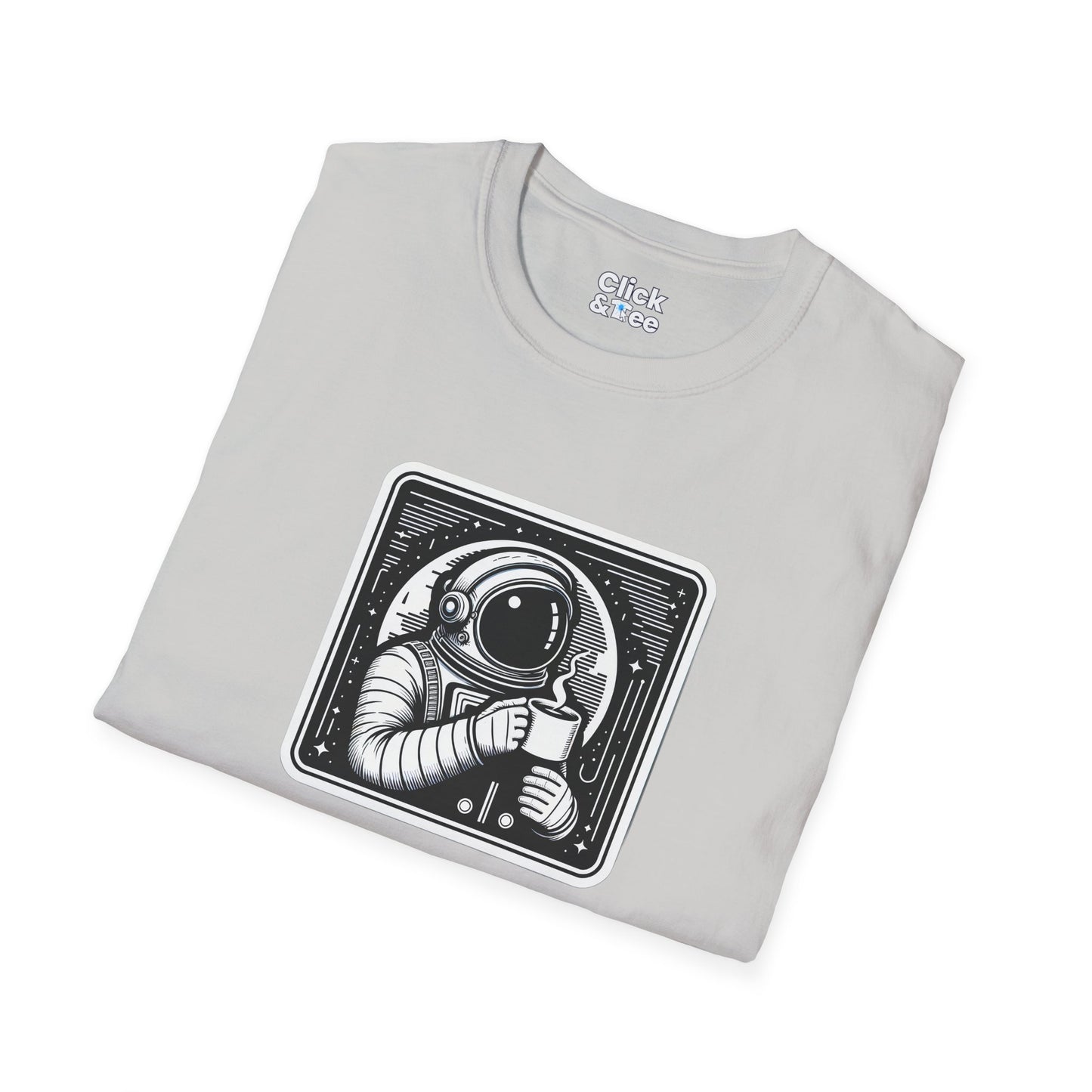 Retro T-Shirt - Astronaut Astronaut Drinking a coffee - Retro Style T-Shirt