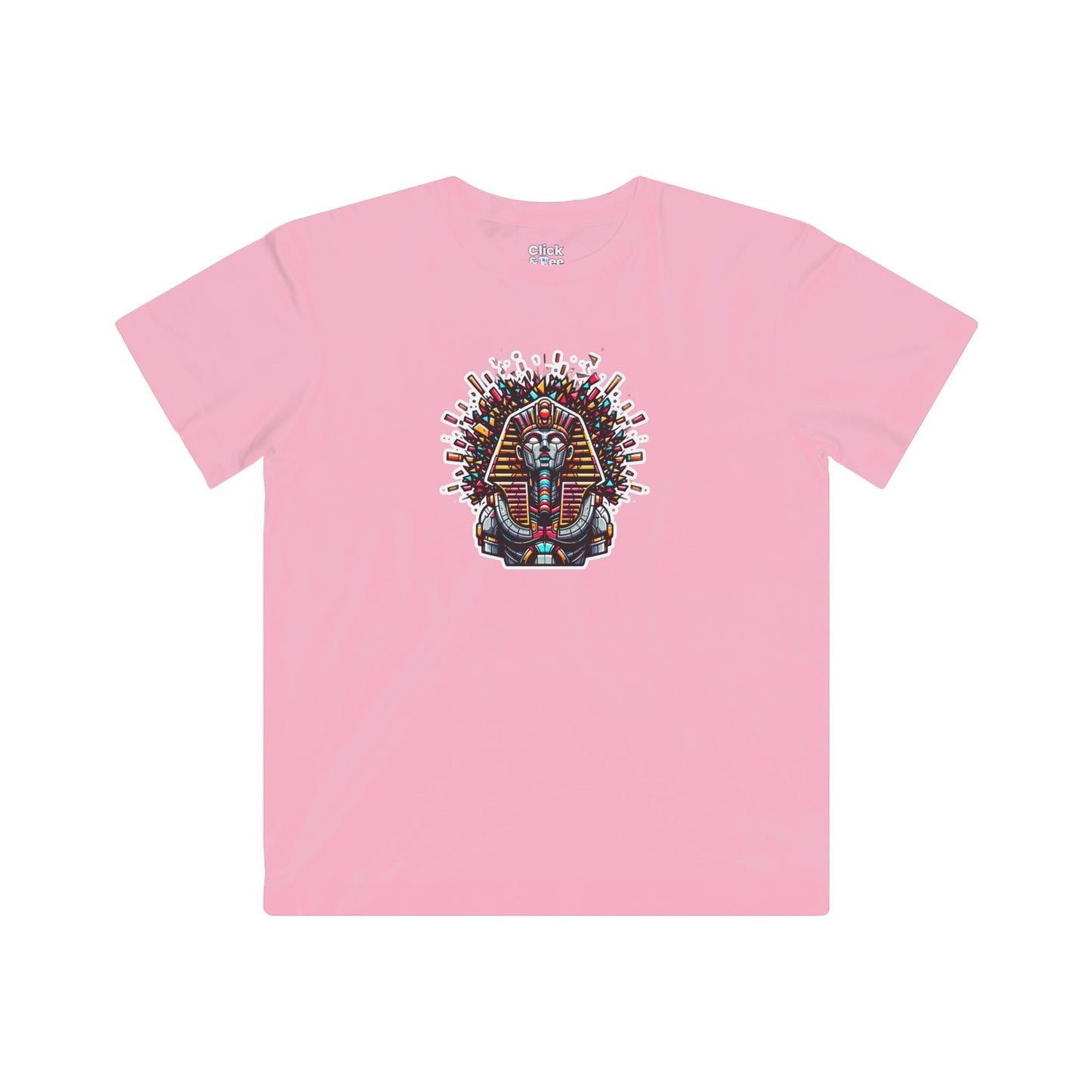 Kids 3D T-Shirt - Robotic Sphinx Exploding Confetti - 3D Style T-Shirt
