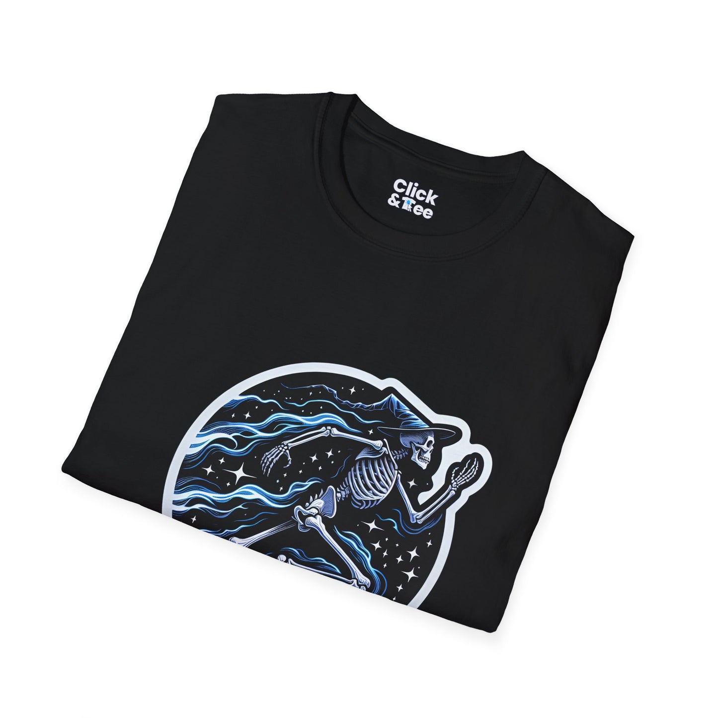 Fantasy T-Shirt - Magical Skeleton Running - Fantasy Style T-Shirt