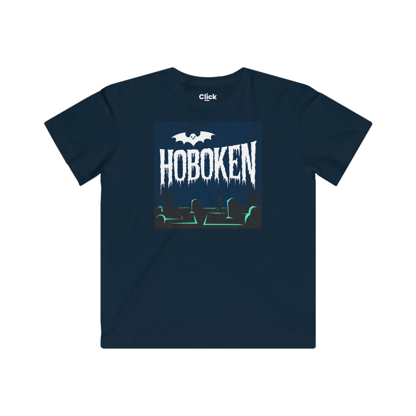 Kids Graphic Art T-Shirt - Spooky Letter Art Flying - Graphic Art Style T-Shirt - 02