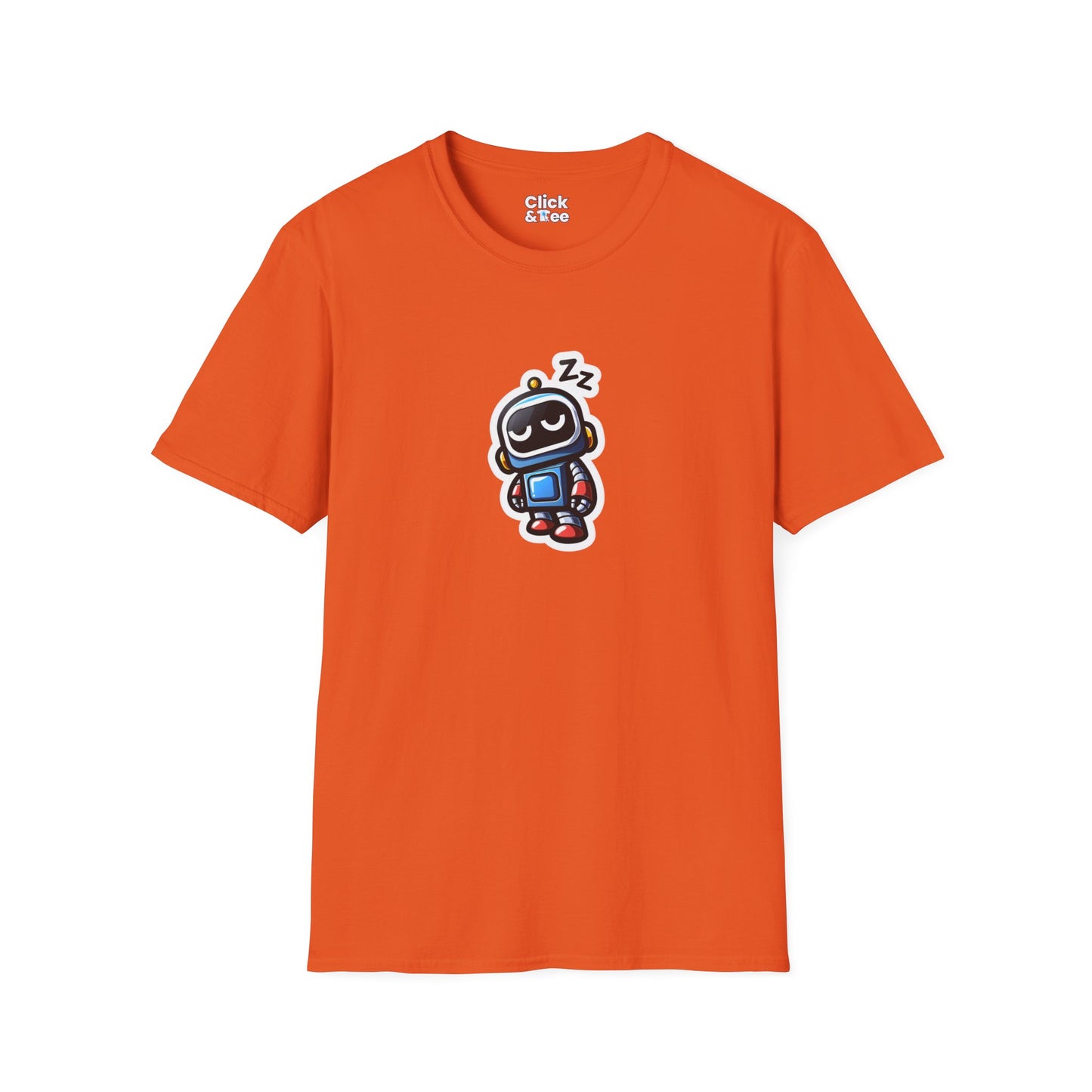 Unique T-Shirt - Sleepy Robot Carrying a human - Cartoon Style T-Shirt