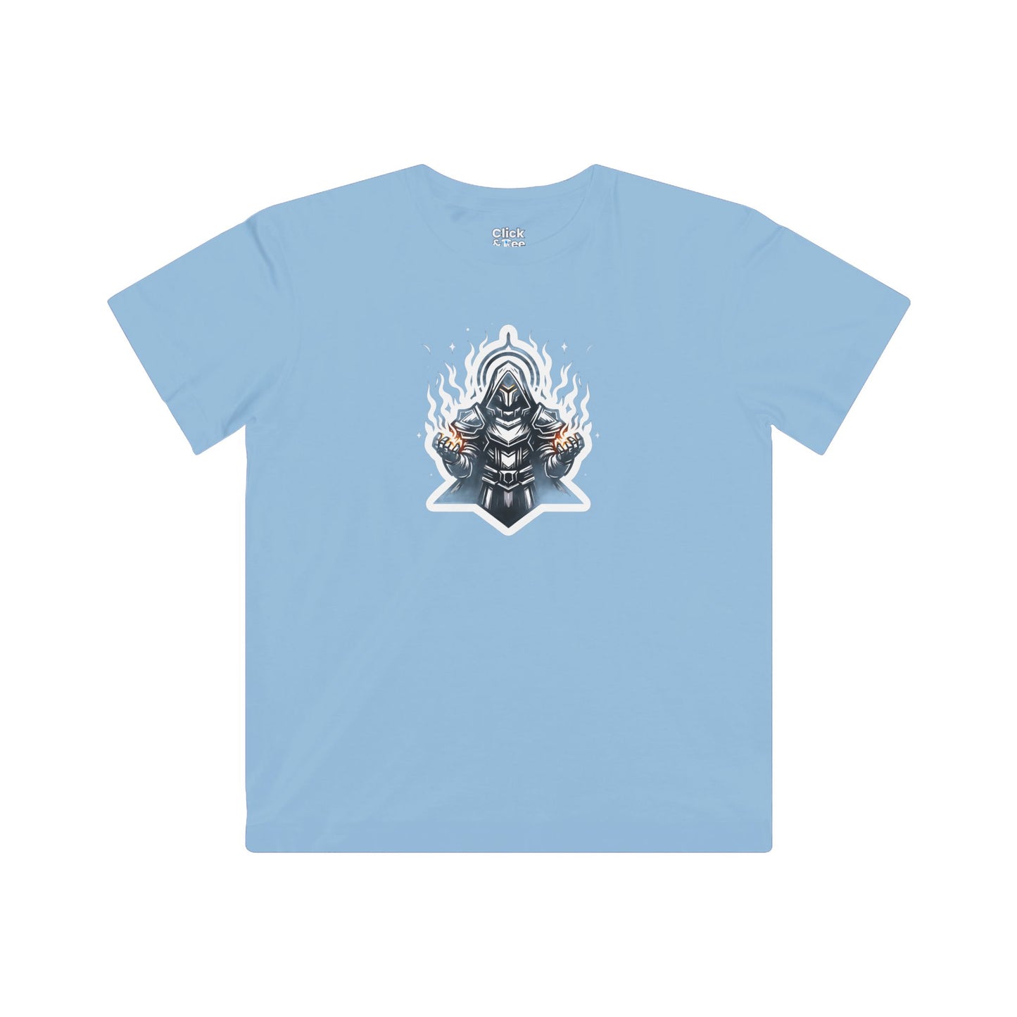 Kids Modern T-Shirt - Ominous Paladin Creating Light Show - Modern Style T-Shirt