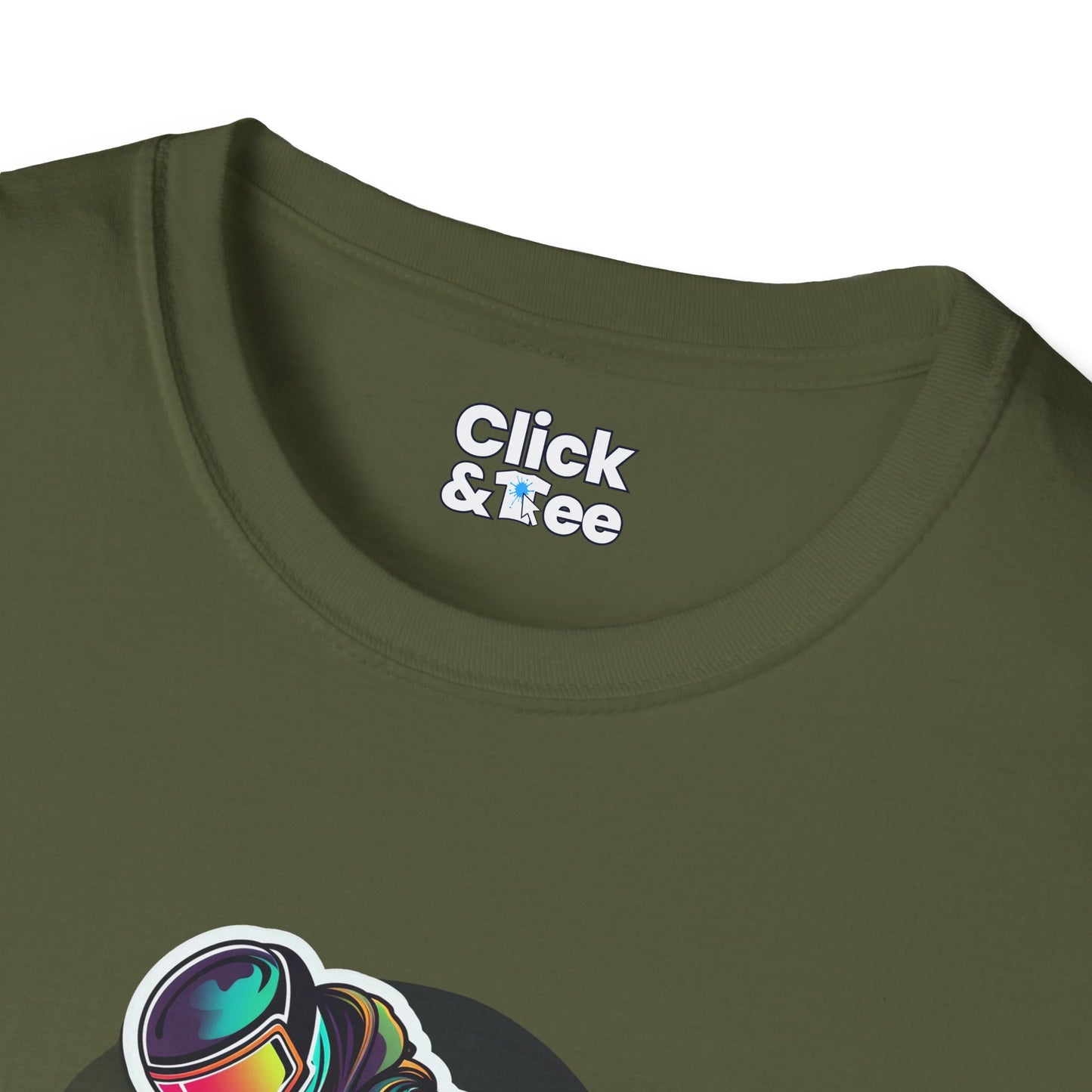 Retro T-Shirt - Aggressive Robot Snowboarder Flying through the air - Retro Style T-Shirt