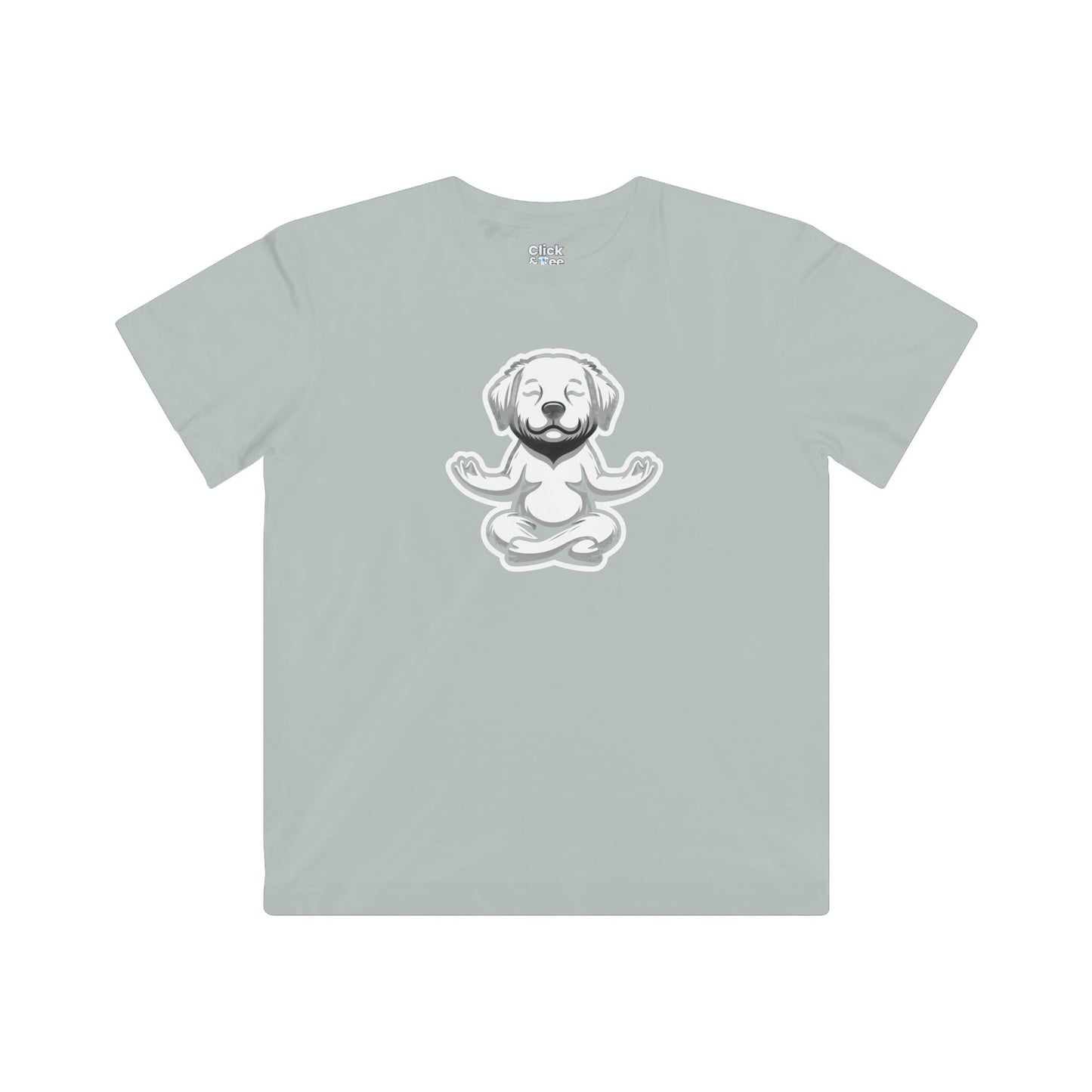 Kids Photography T-Shirt - Cute Puppy Meditating - Photography Style T-Shirt