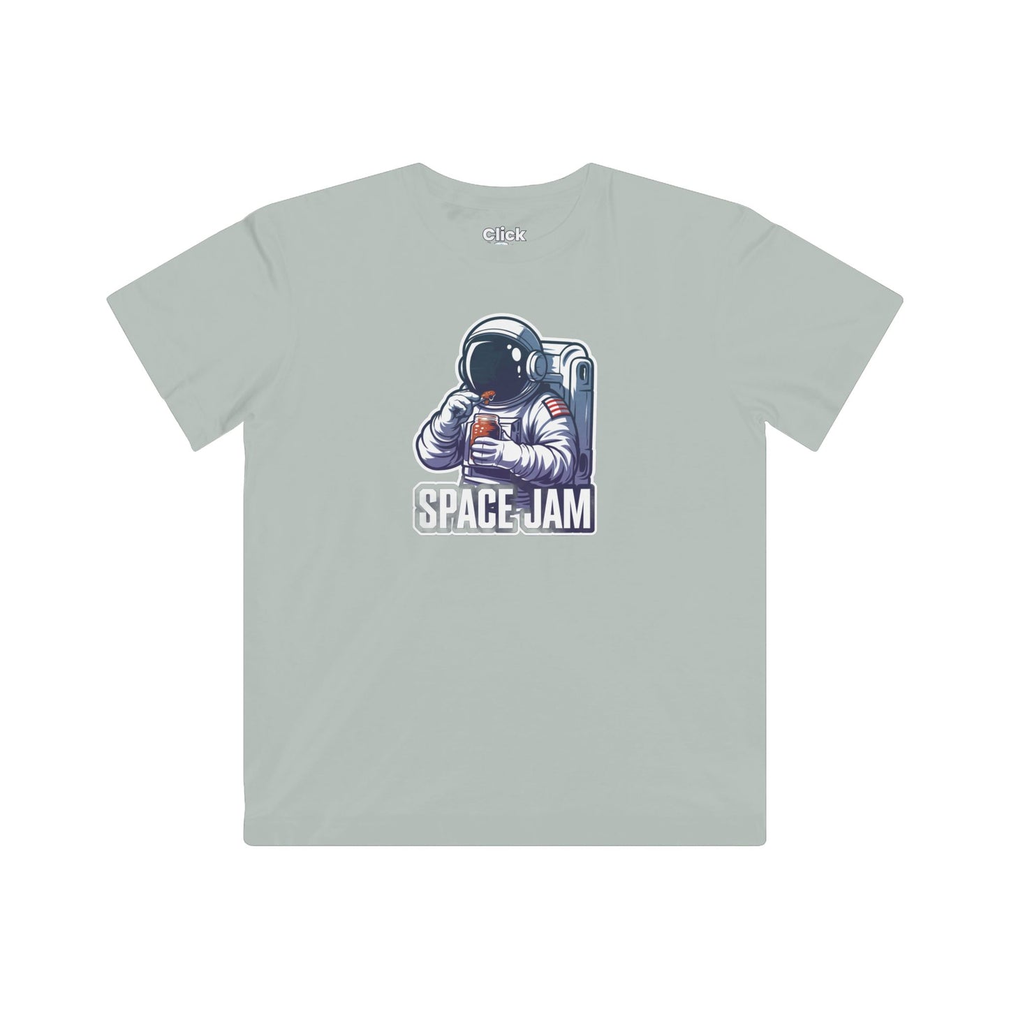 Kids Retro T-Shirt - Hungry Astronaut Eating Jam in Space - Retro Style T-Shirt