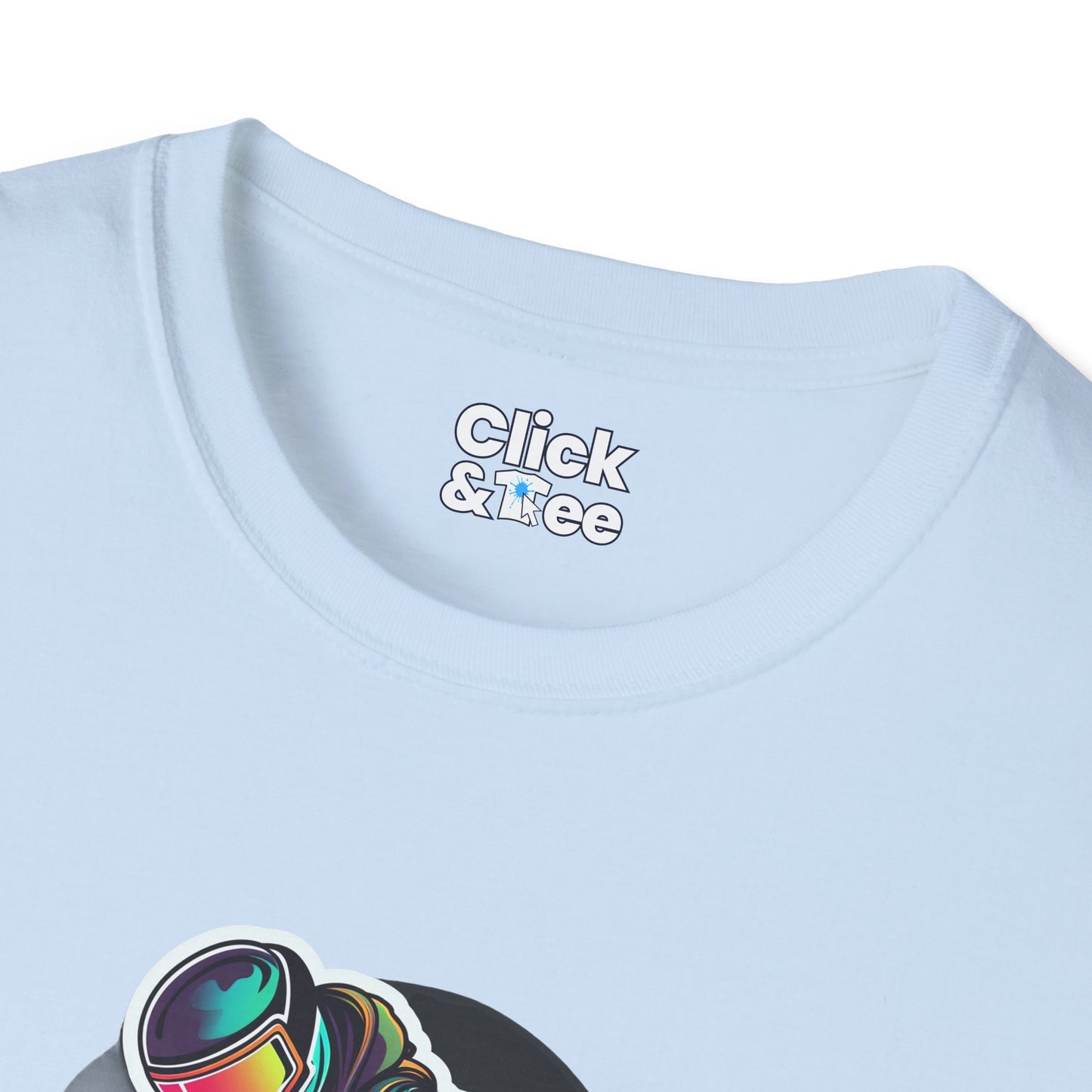 Retro T-Shirt - Aggressive Robot Snowboarder Flying through the air - Retro Style T-Shirt