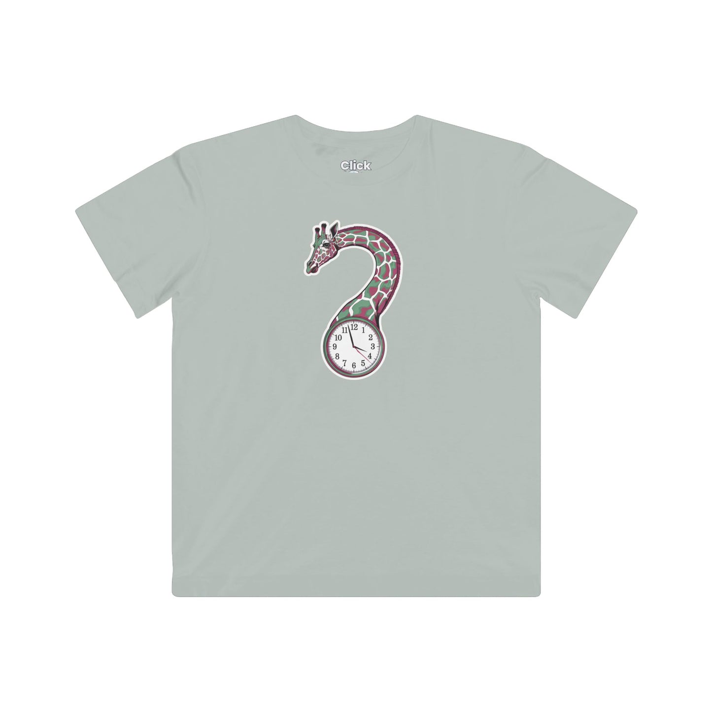 Kids Psychadelic T-Shirt - Insomniac Giraffe Bending Time - Psychadelic Style T-Shirt (ID86)