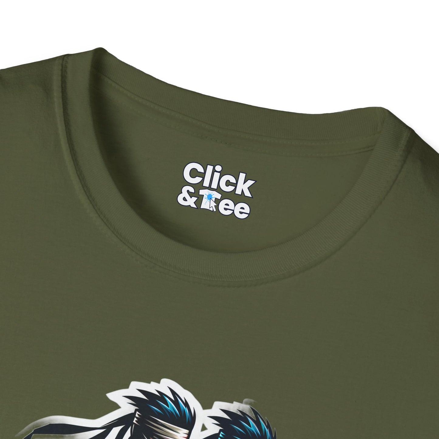 Realistic T-Shirt - Battle-scarred Warrior Ninja Ready for battle - Realistic Style T-Shirt
