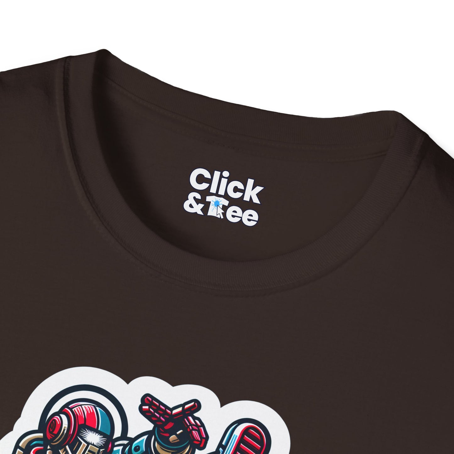 Retro T-Shirt - Aggressive Retro-Robot Breakdancing - Retro Style T-Shirt